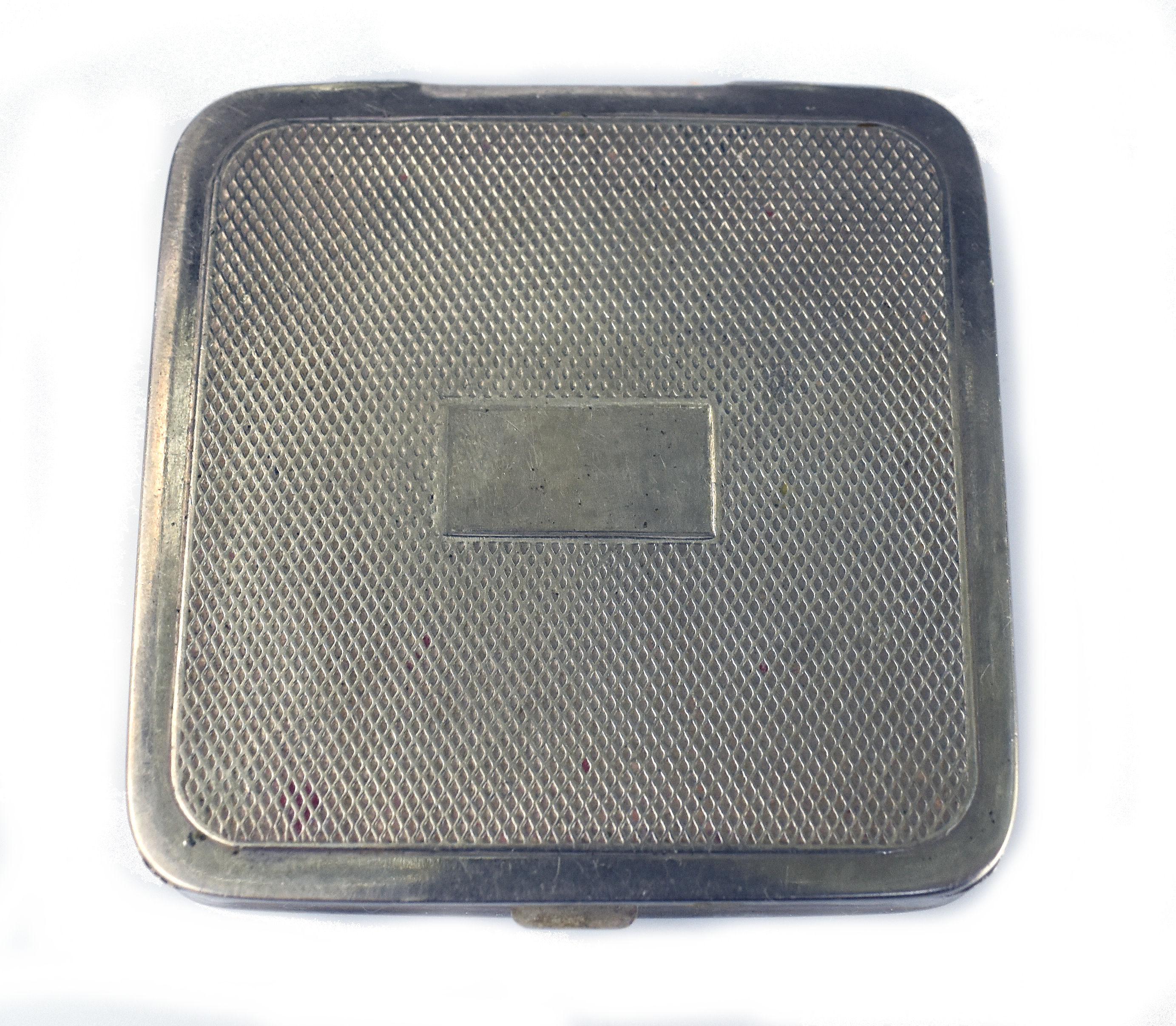 Art Deco Foiled Backed Stratnoid 1930's Ladies Powder Compact In Good Condition In Westward ho, GB