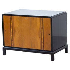 Art deco fold out bar cube in the manner of Otto Schulz, Sweden 1920s