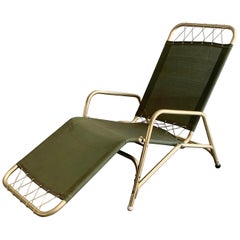 Art Deco Folding Aluminum Lounge Chair by The Troy Sunshade Company