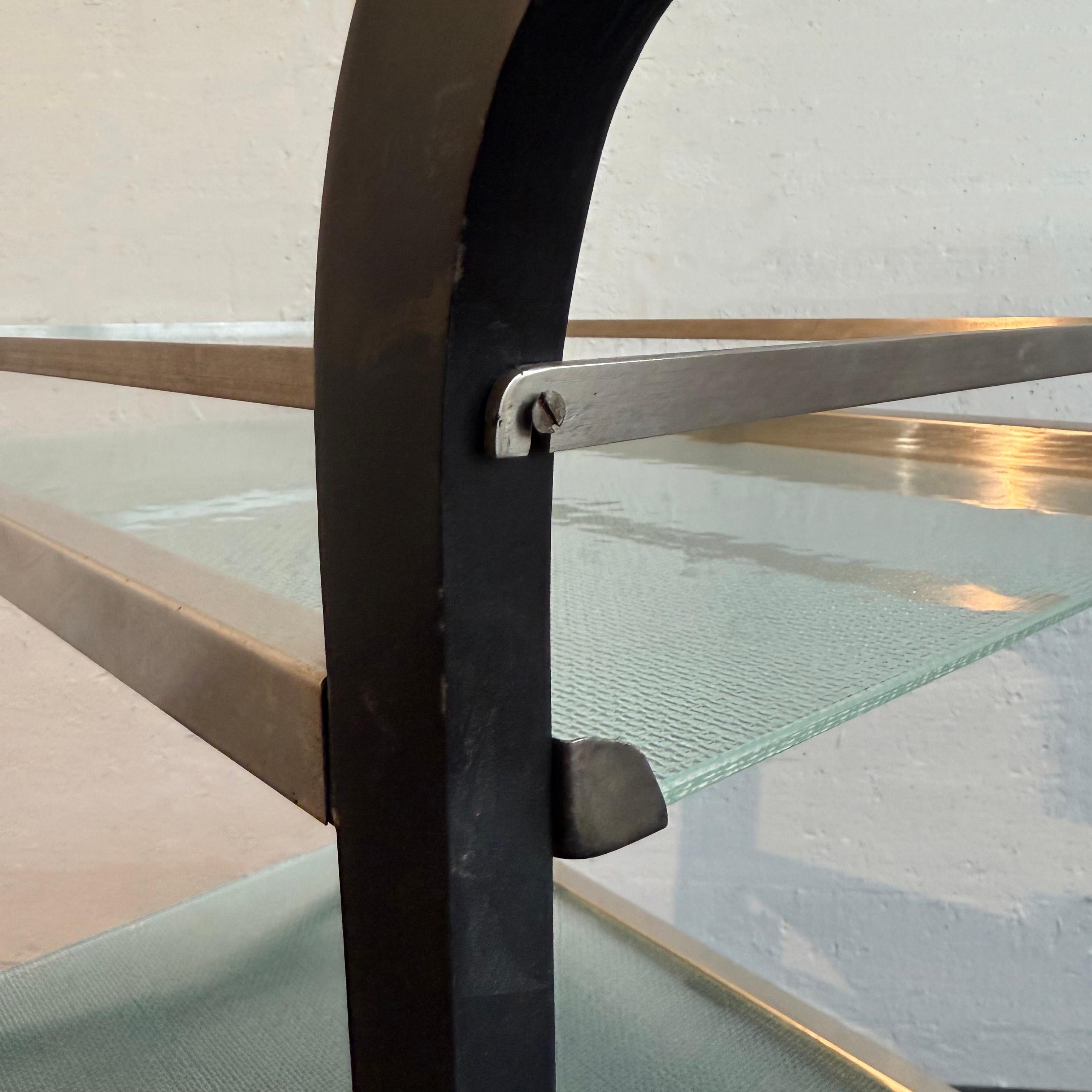 Art Deco Folding Bar Cart Attributed to Donald Deskey For Sale 3