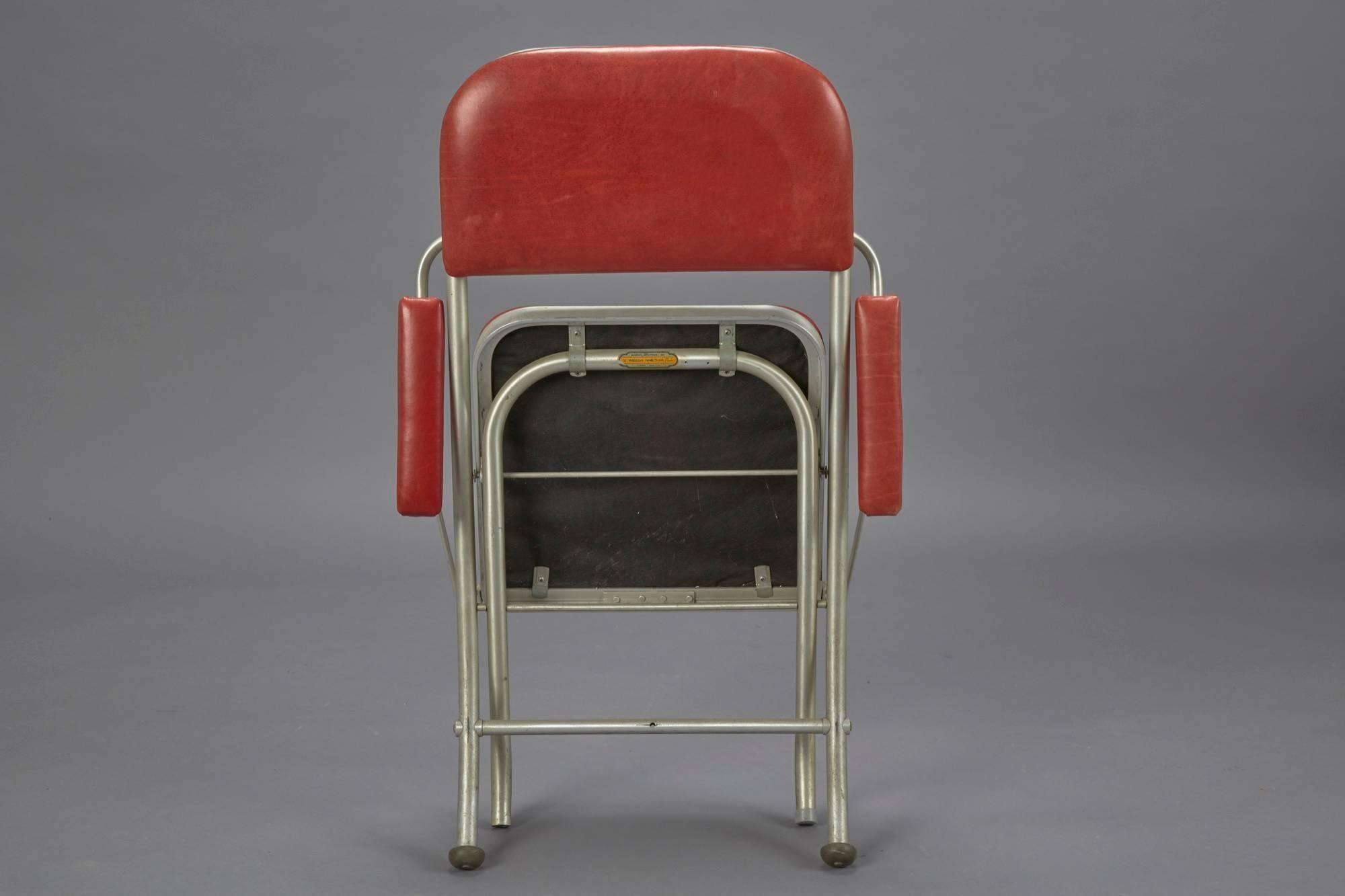 American Art Deco Folding Chairs by Warren McArthur for Mayfair Industries