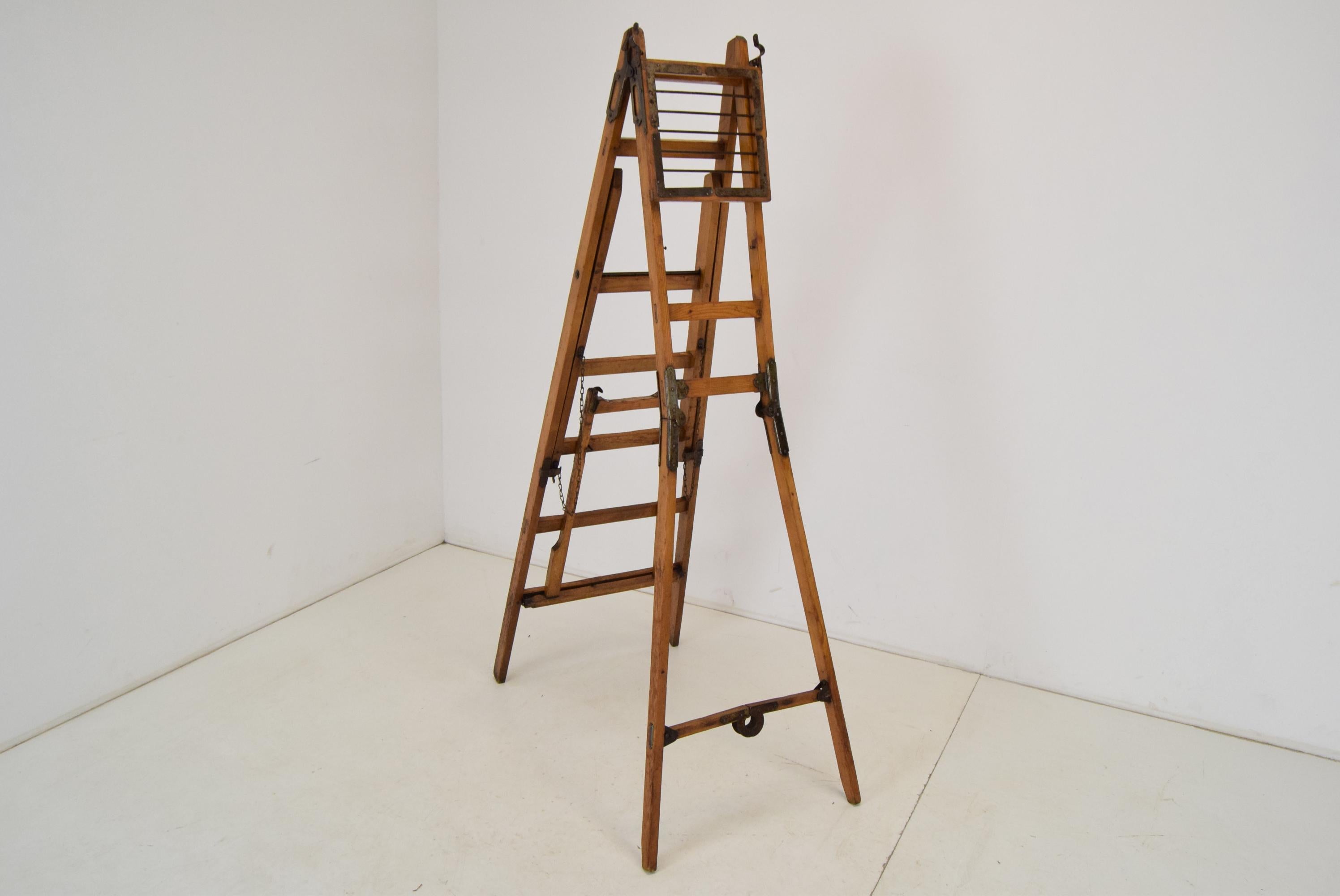 folding library ladder