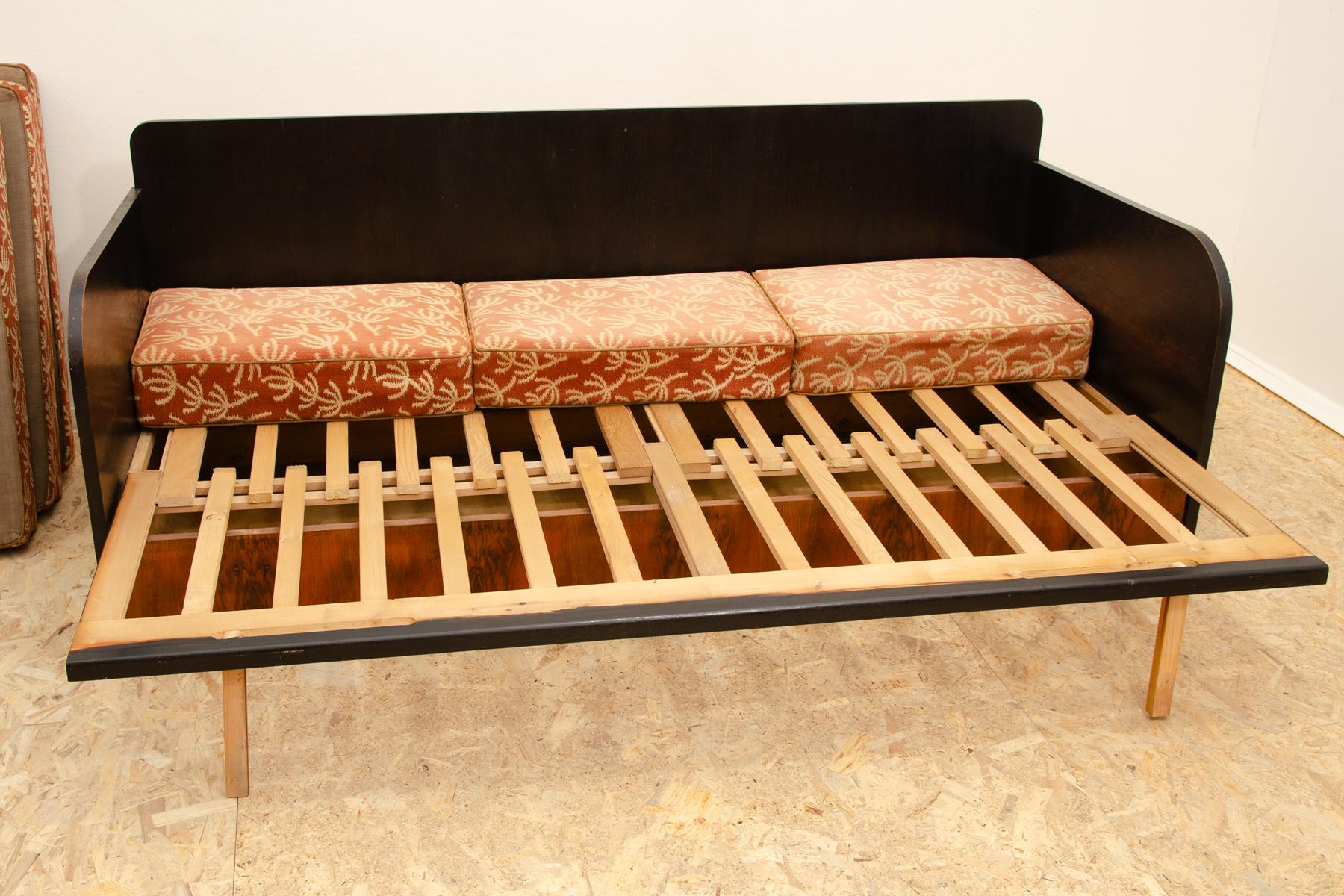 ART DECO folding sofabed by Jindřich Halabala, 1930´s, Czechoslovakia 6