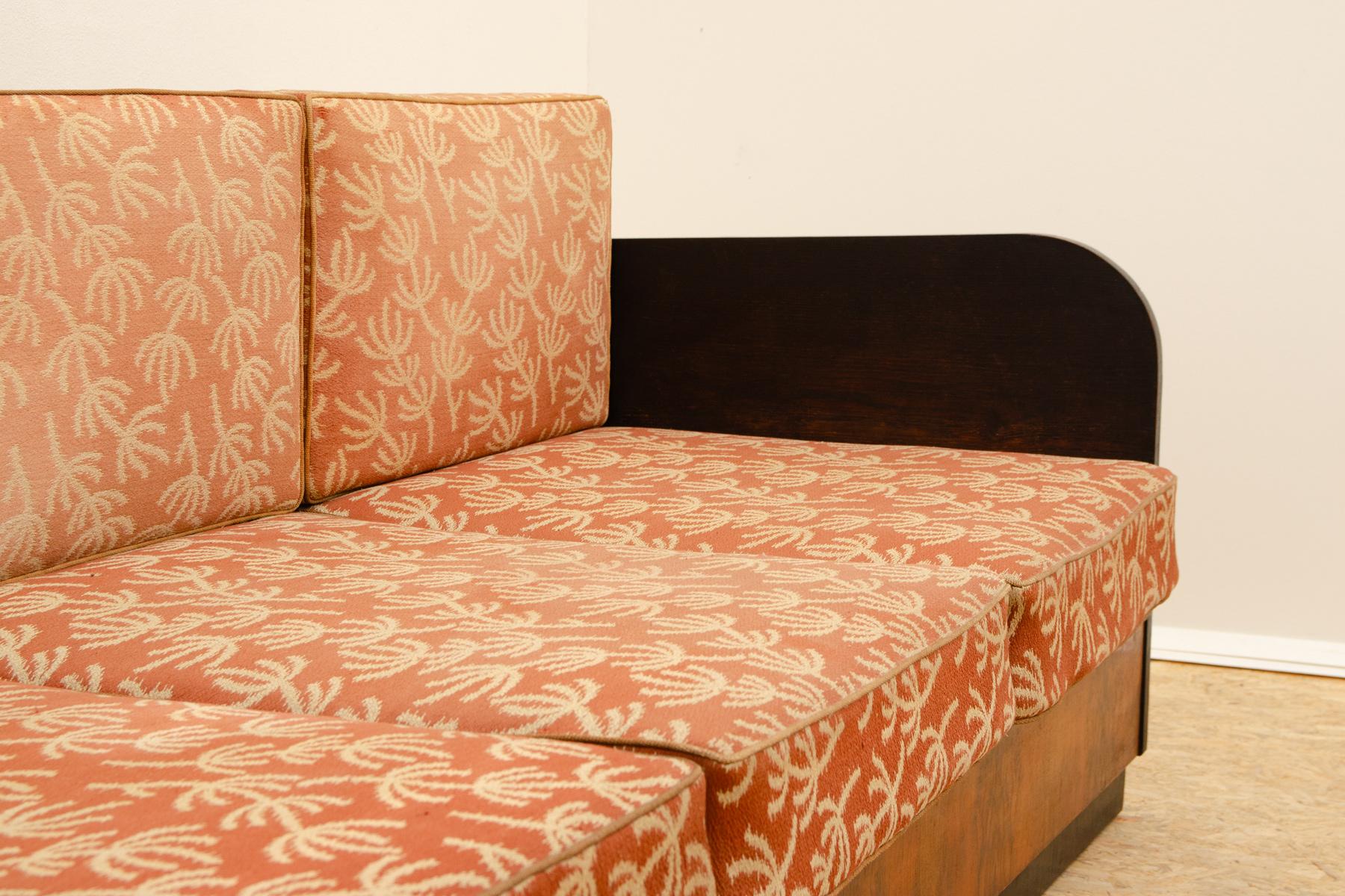 ART DECO folding sofabed by Jindřich Halabala, 1930´s, Czechoslovakia 1