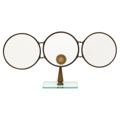 Art Deco Folding Vanity Mirror