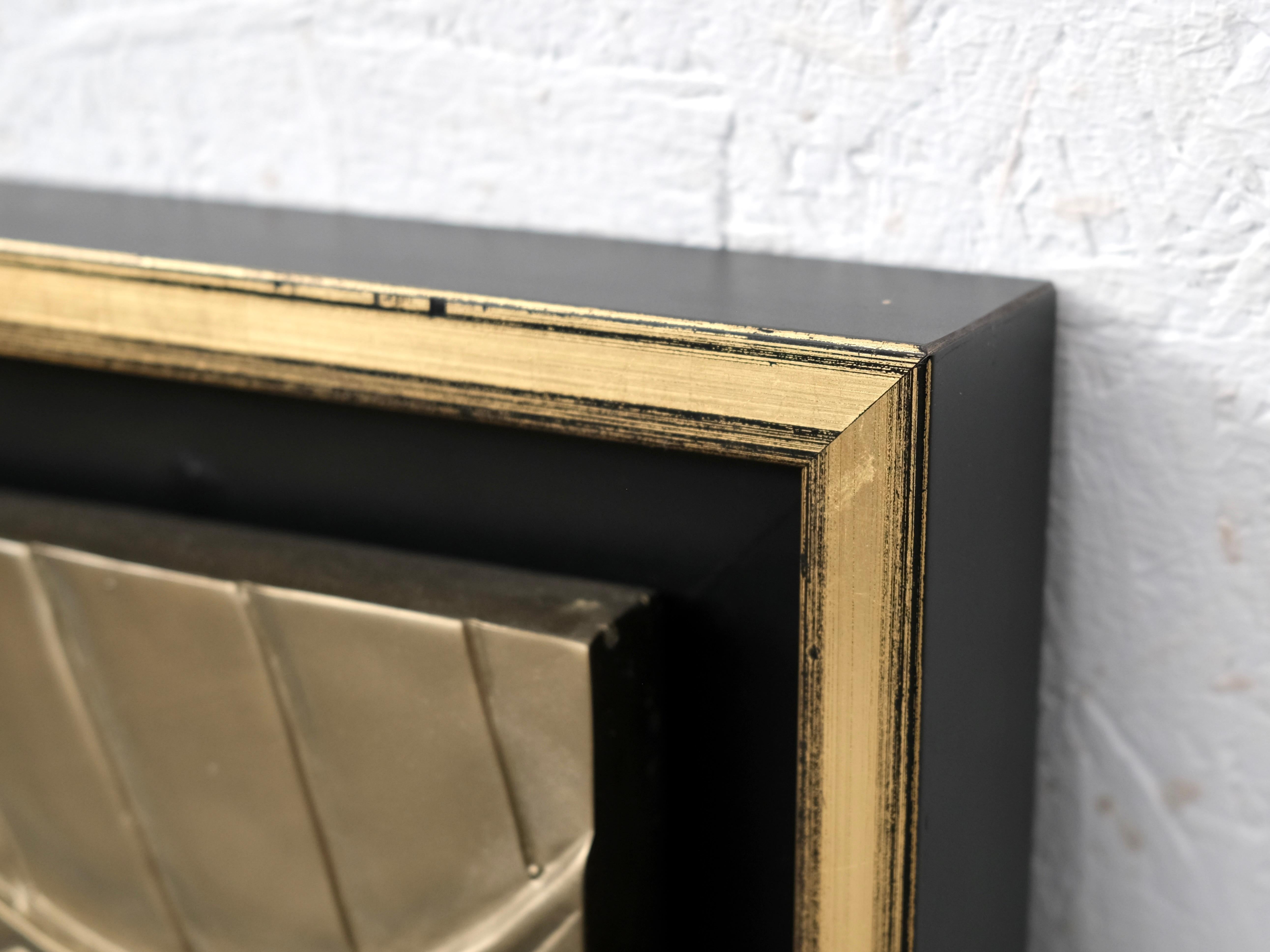 Resin Art Deco Folies Bergère Relief La Danse After Maurice Picaud in Shadow Gap Frame