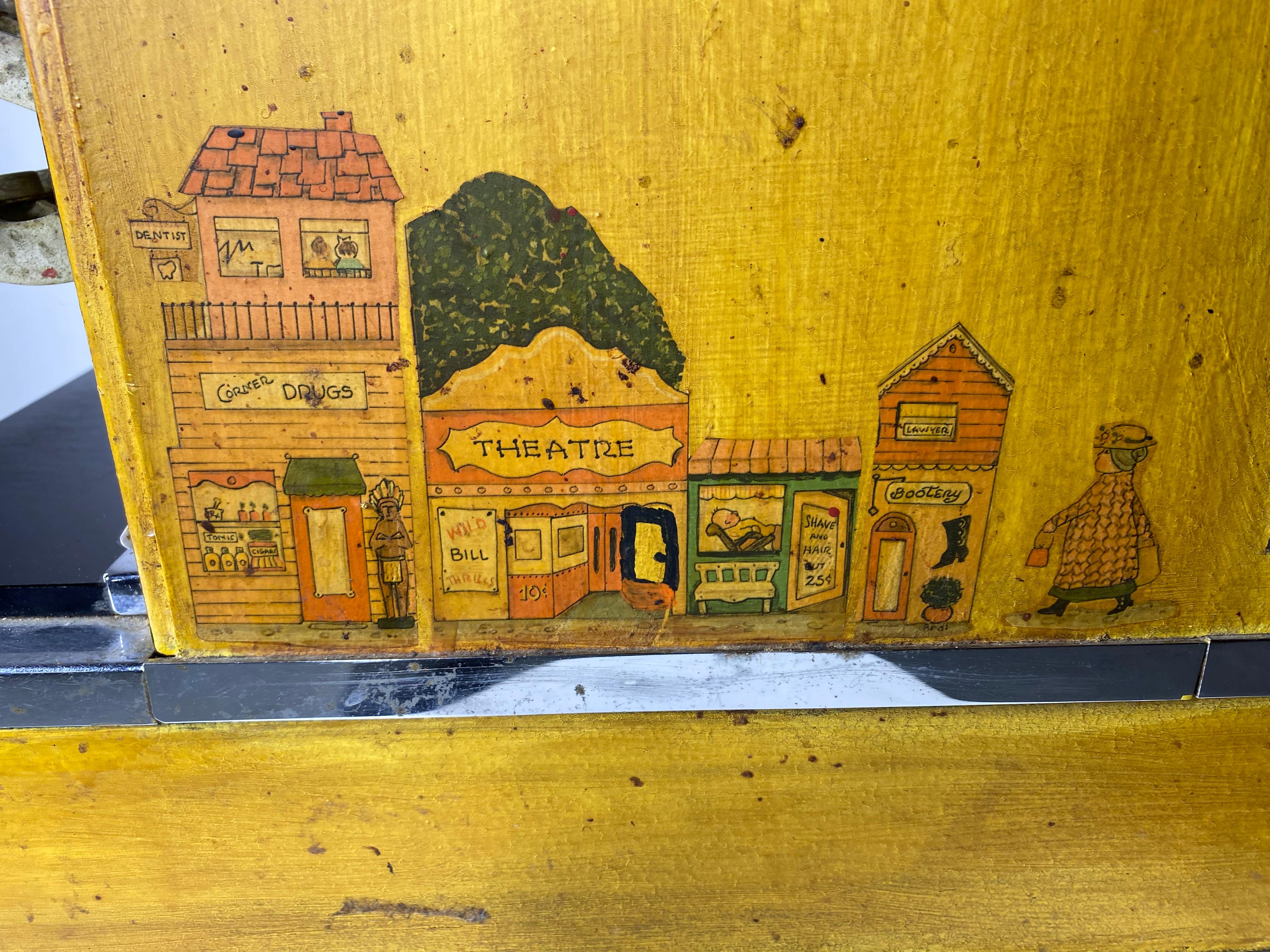 American  Art Deco / Folk aRT Candy Store, National Cash Register, stenciled and painted For Sale
