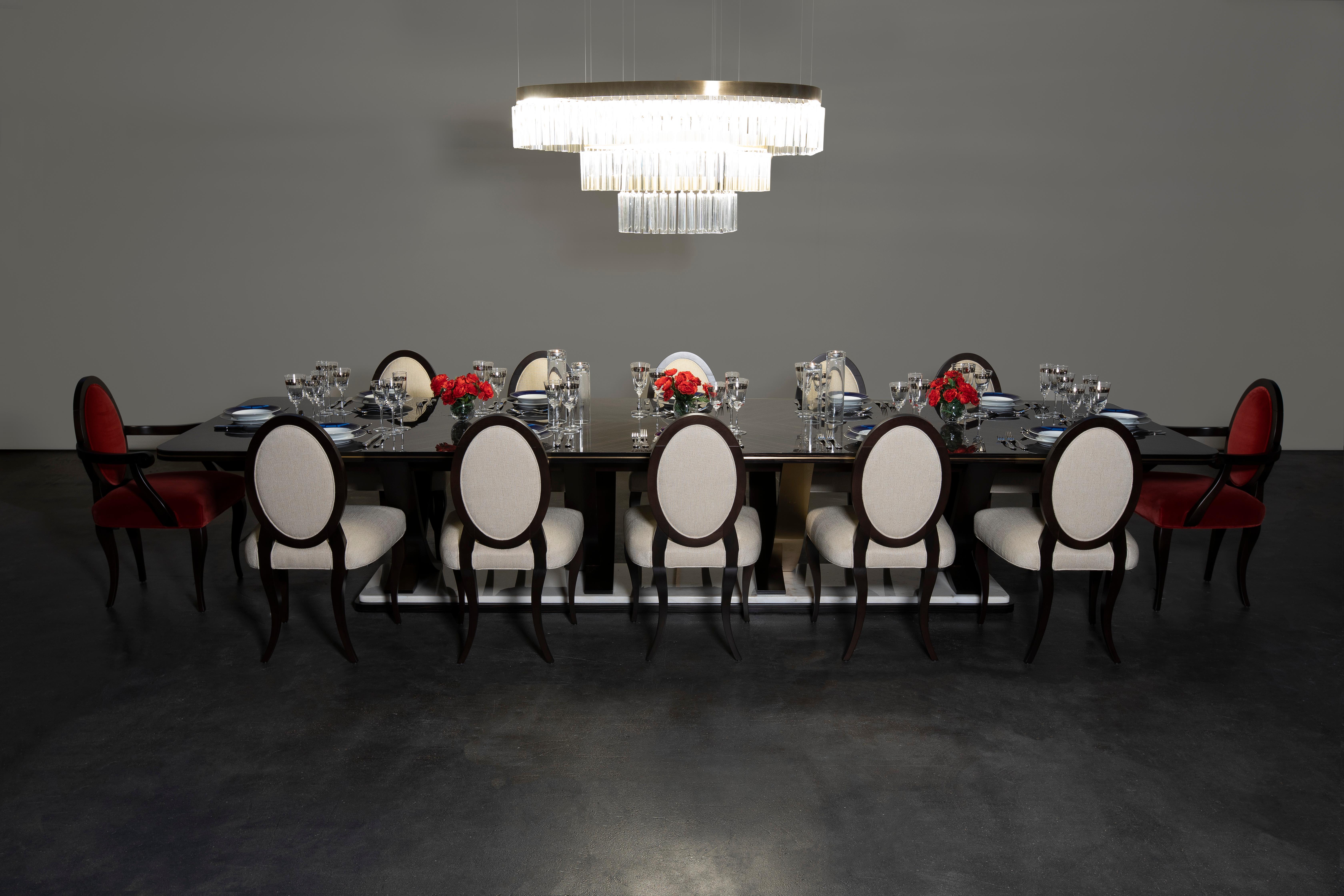 Table de salle à manger Fontaine en granit Patagonia fabriquée à la main par Greenapple en vente 2