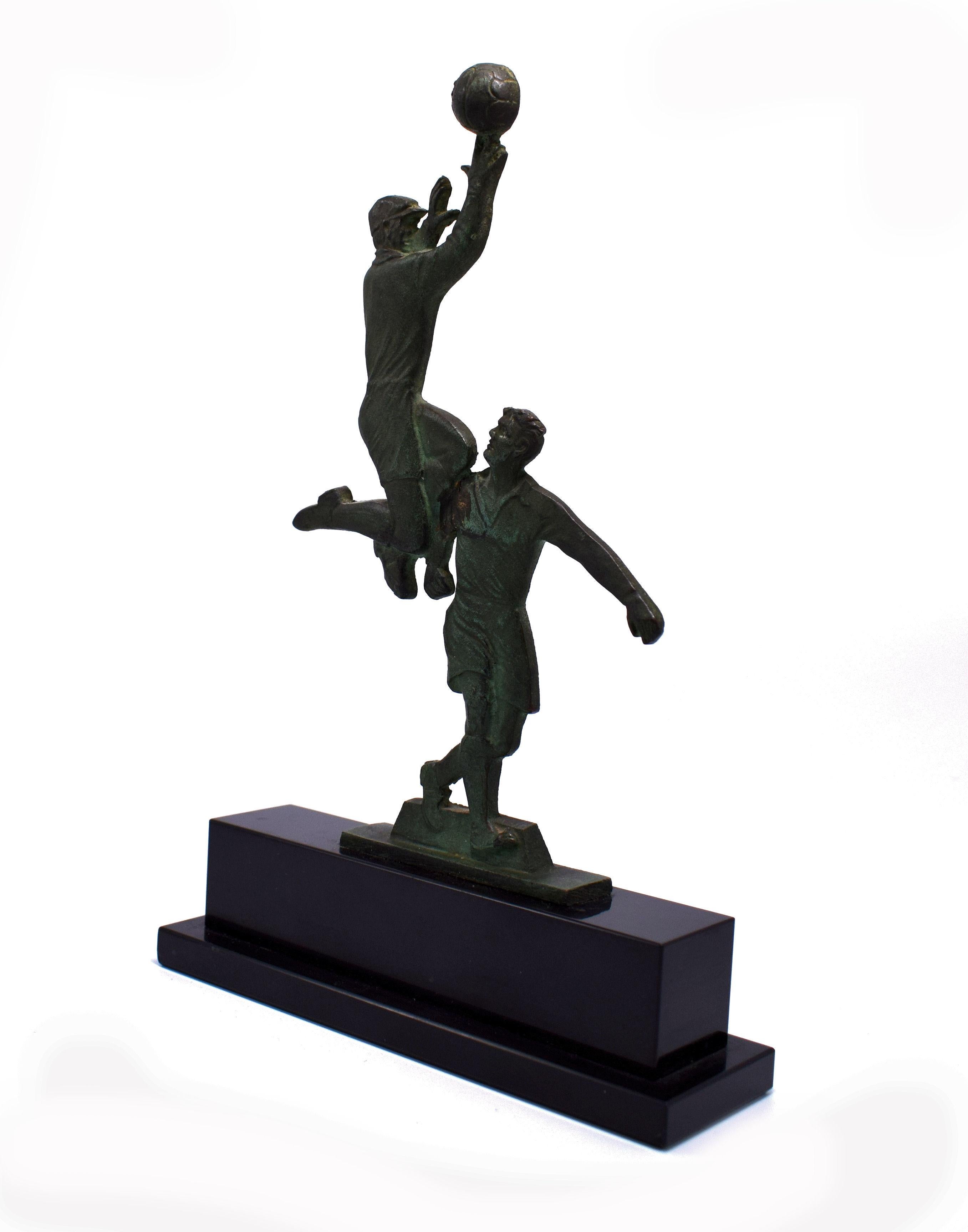 French Art Deco Football Trophy, France, circa 1930