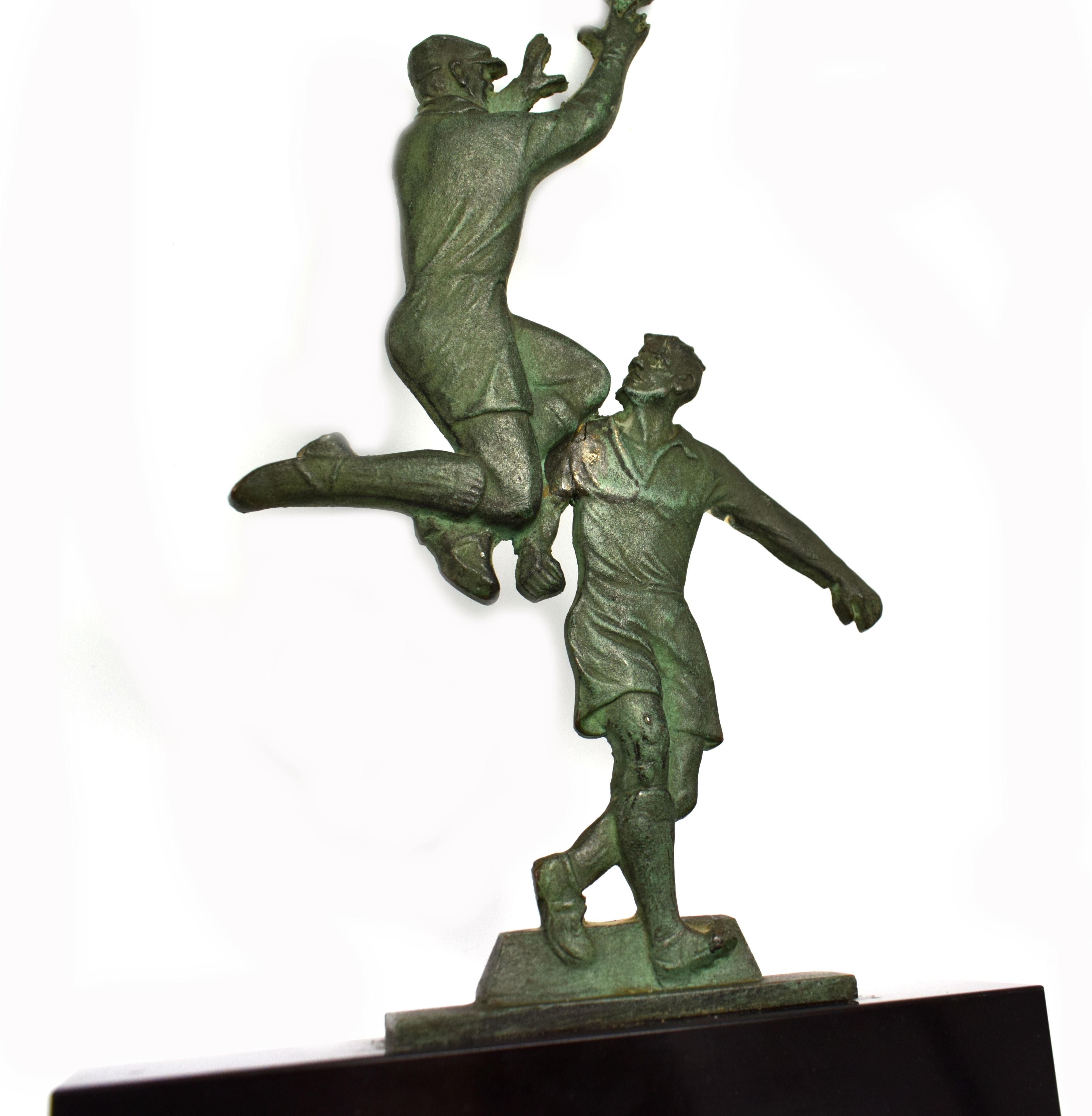 Art Deco Football Trophy, France, circa 1930 1