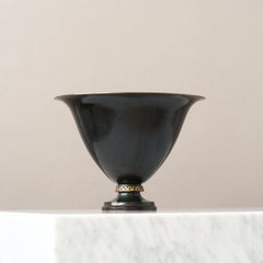 Art Deco Footed Bronze Bowl by Frederiksberg Bronce, Denmark, 1930s.