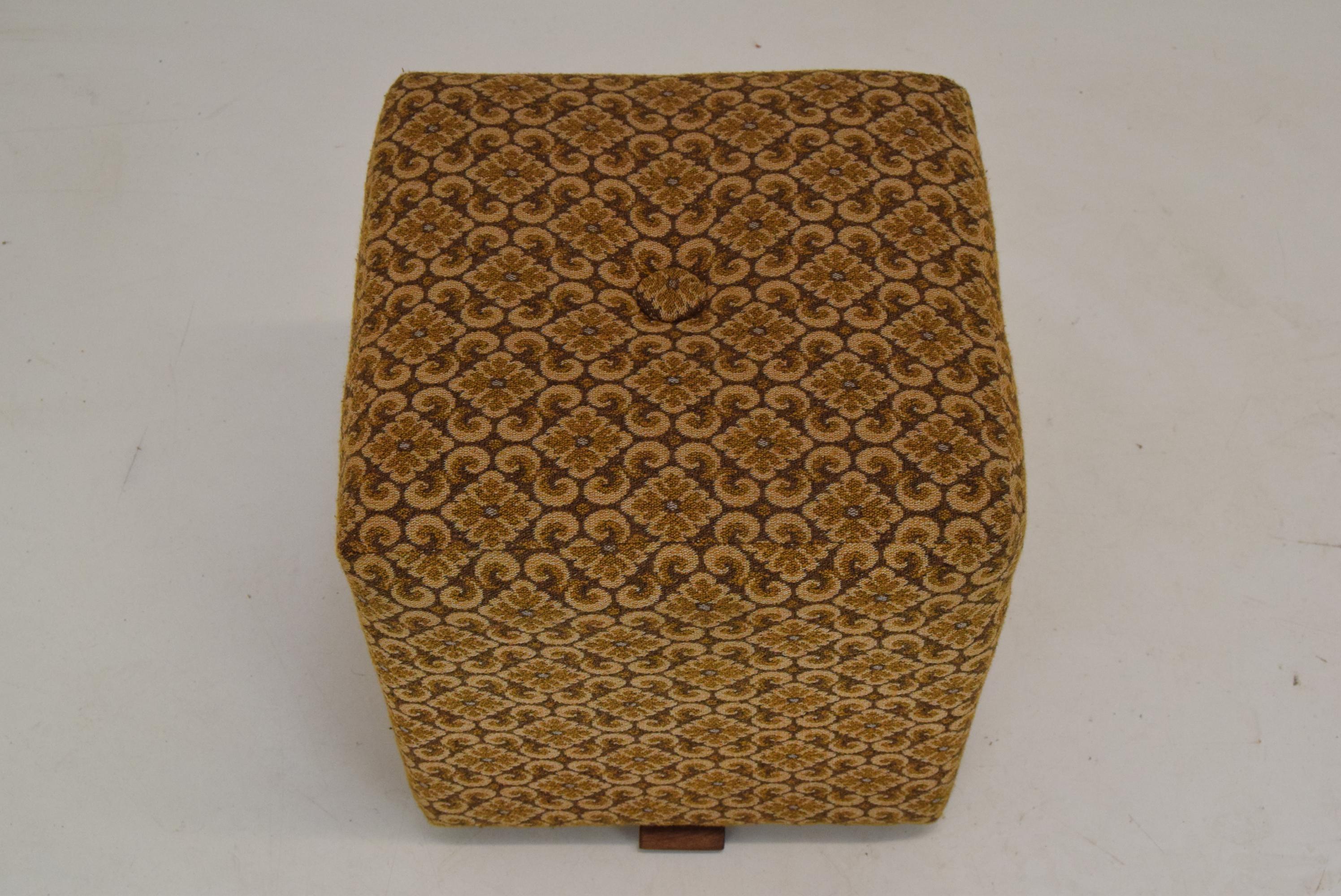 Mid-20th Century Art deco Footstool, Tabouret, or pouf, 1940's.  For Sale