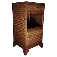 Armoire de chevet en parquet Art Déco 1930