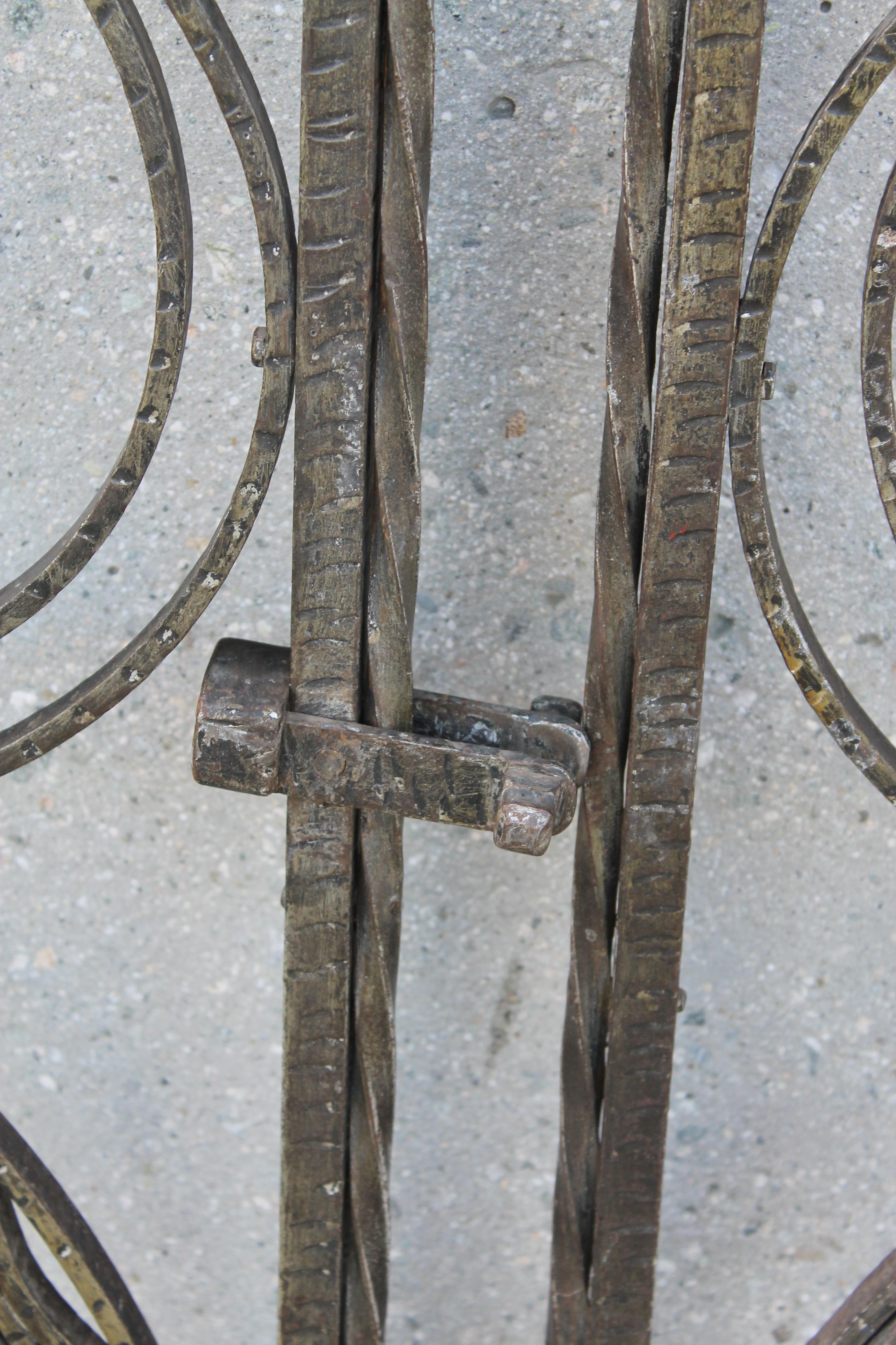 Art Deco Forged Iron Gates 6