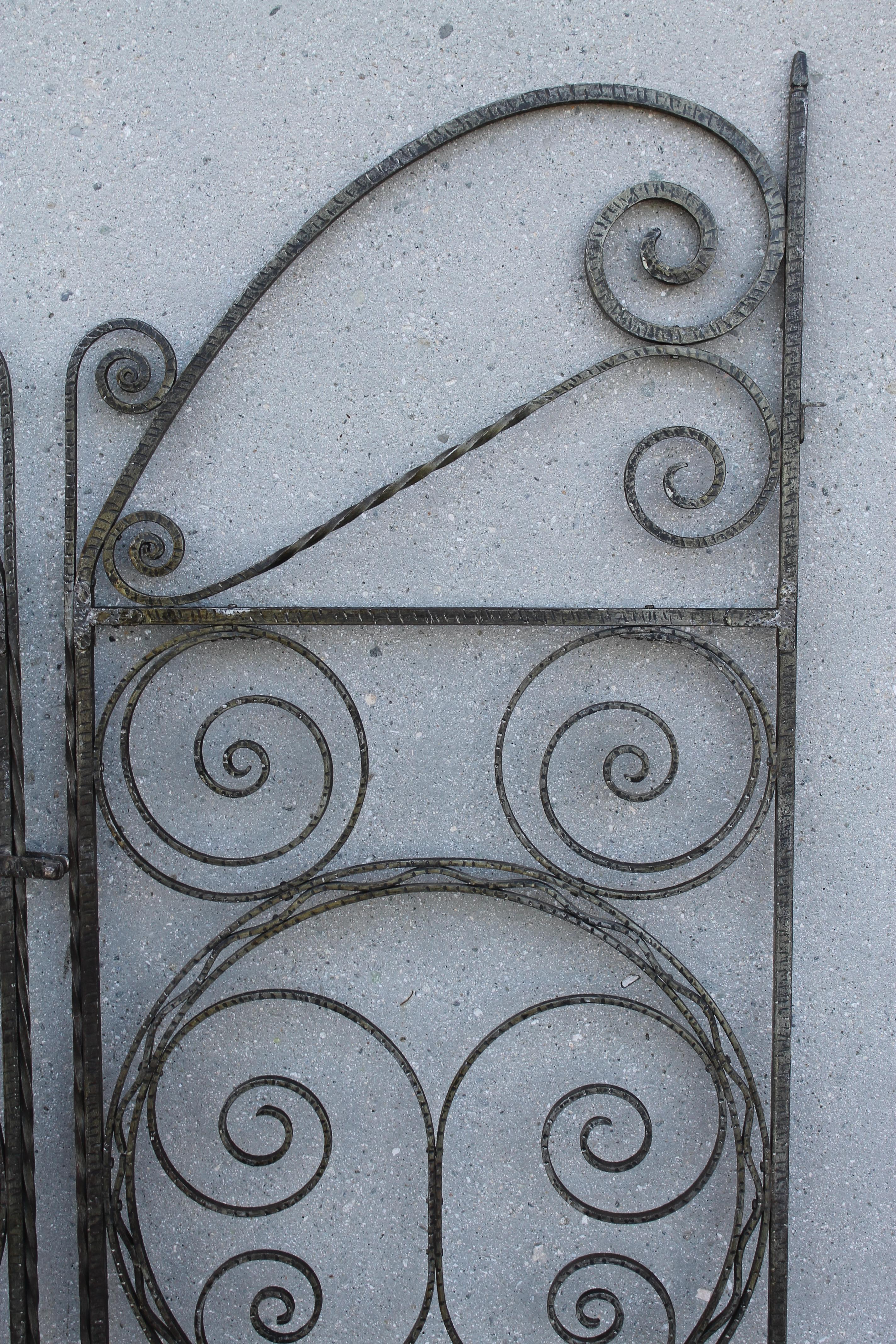 American Art Deco Forged Iron Gates