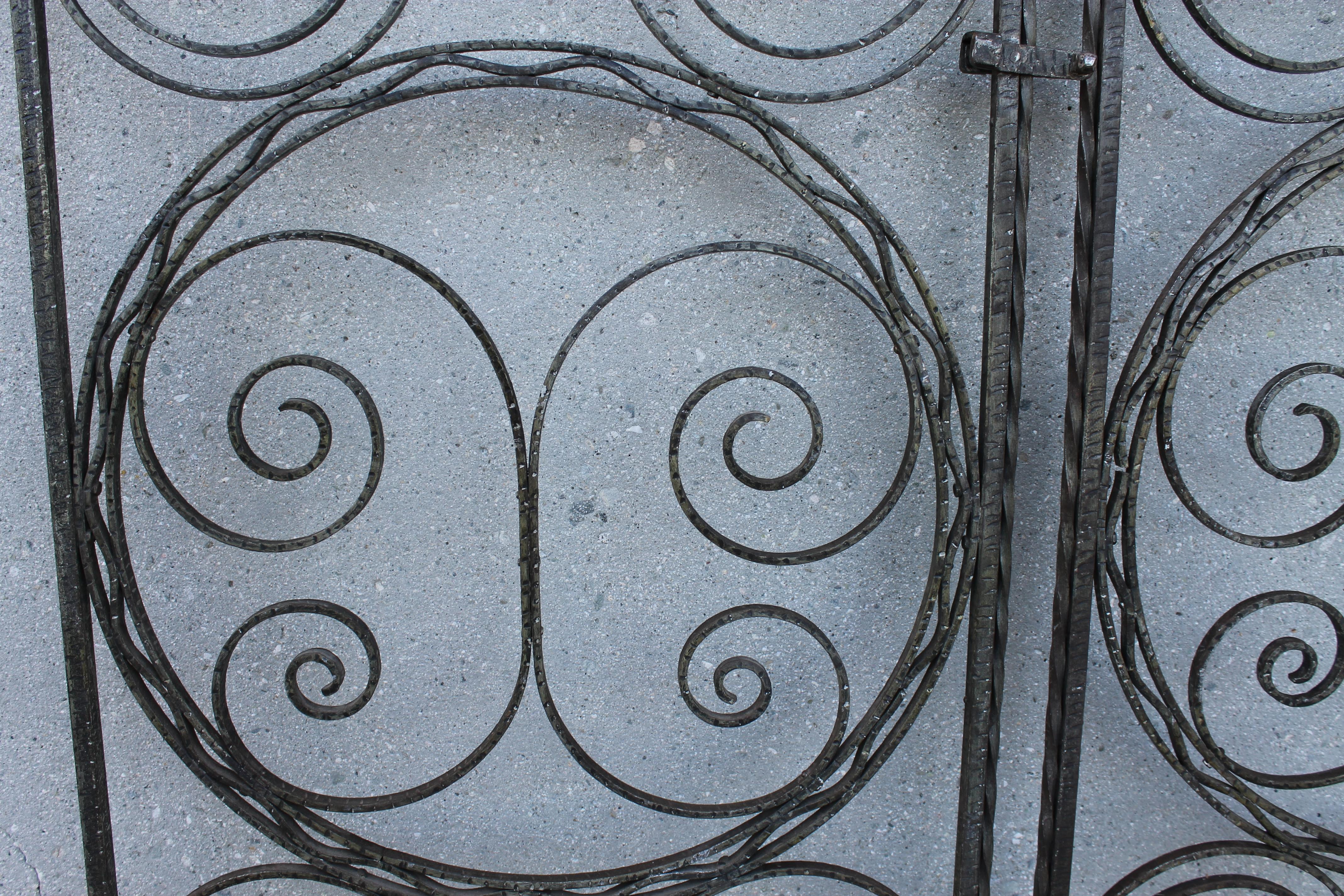 Art Deco Forged Iron Gates 2