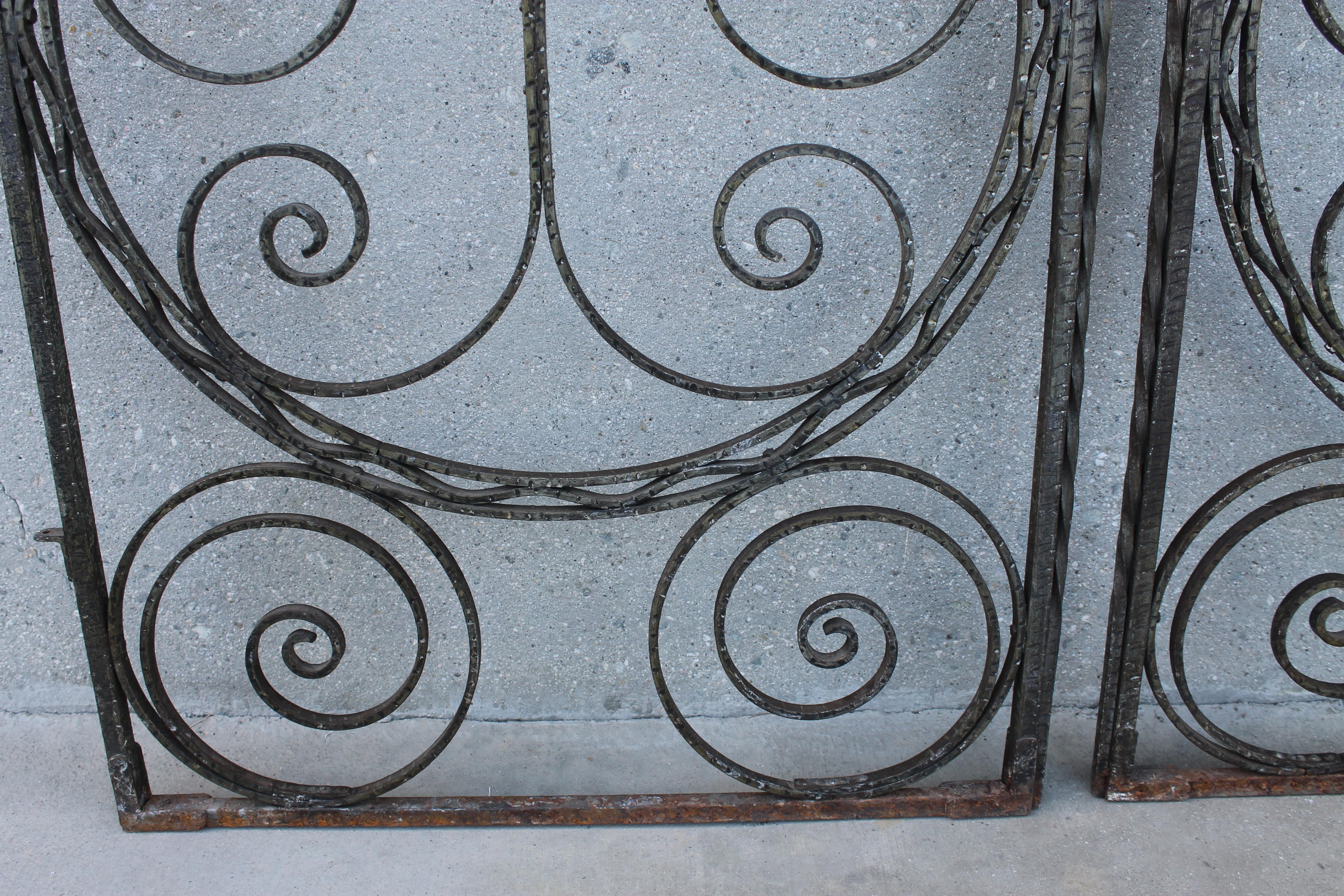 Art Deco Forged Iron Gates 3