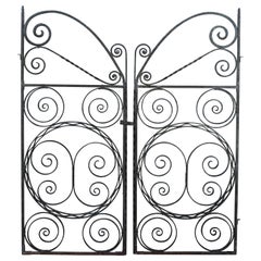 Art Deco Forged Iron Gates