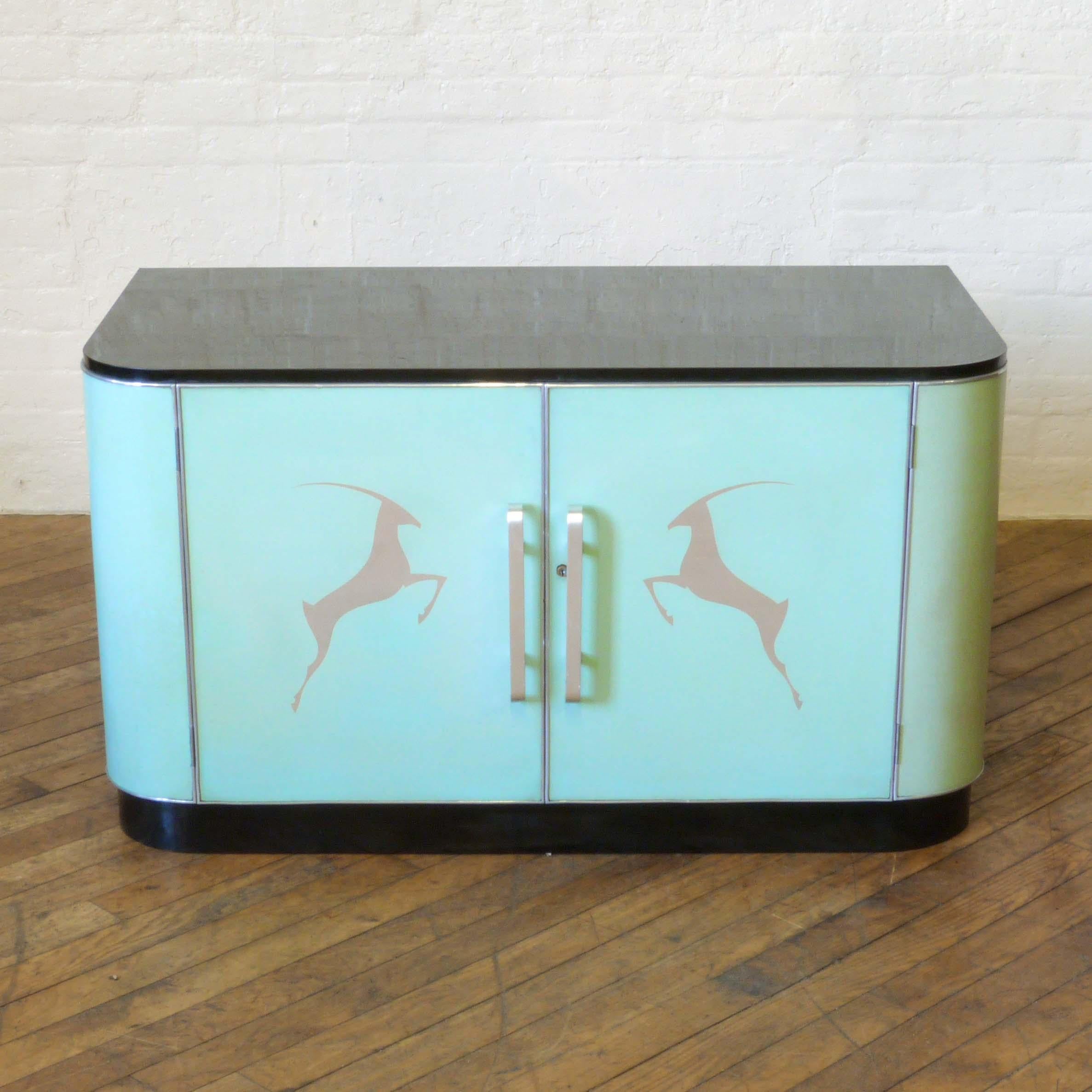 Art Deco Formica Commode In Good Condition For Sale In Manchester, GB