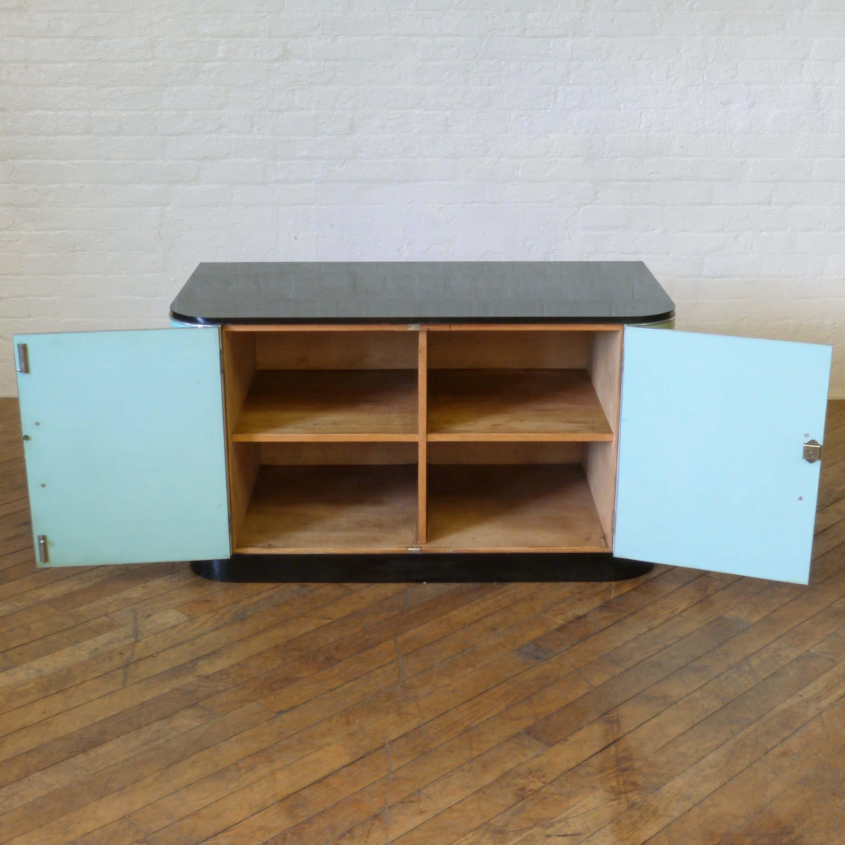 Mid-20th Century Art Deco Formica Commode For Sale
