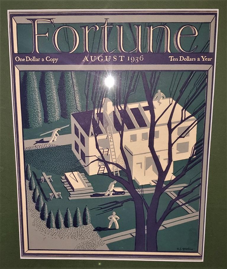 20th Century Art Deco Fortune Magazine Cover, August 1936 For Sale