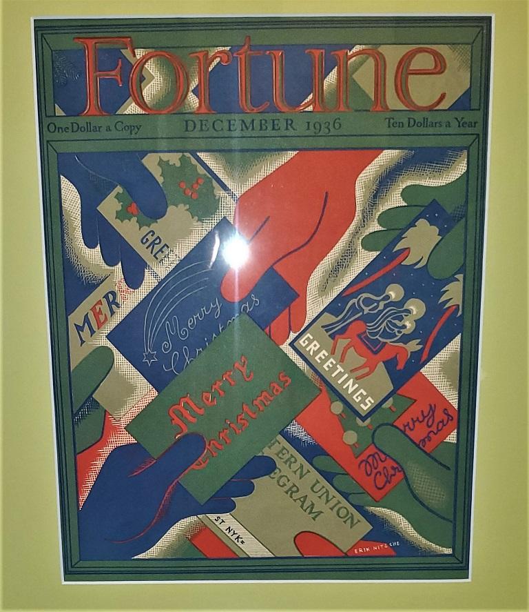 Art Deco Fortune Magazine Cover December, 1936 In Excellent Condition In Dallas, TX