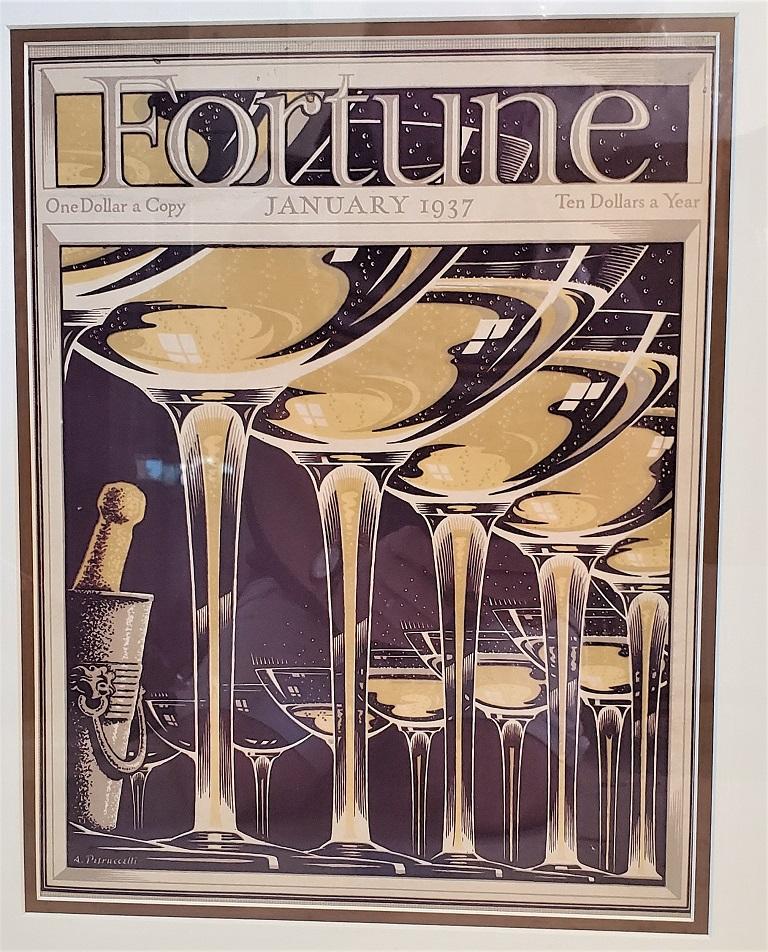 Art Deco Fortune Magazine Cover January 1937 In Good Condition In Dallas, TX