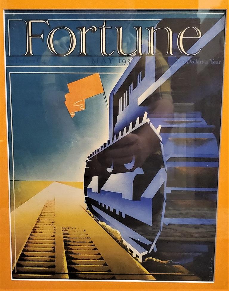 Engraved Art Deco Fortune Magazine Cover May, 1938 For Sale