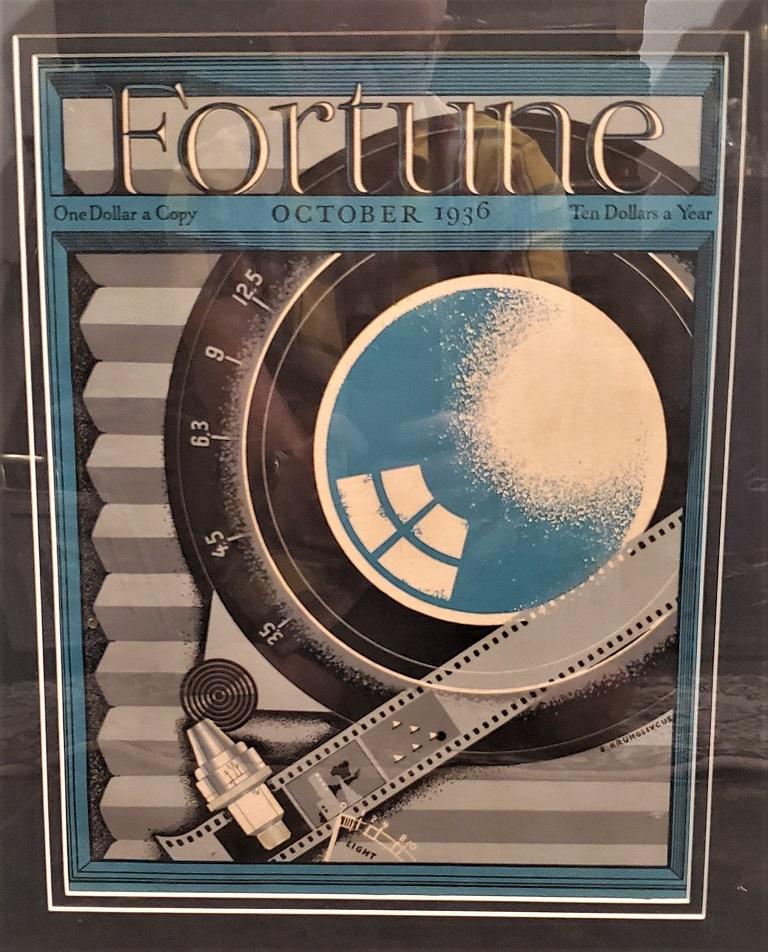 Engraved Art Deco Fortune Magazine Cover October 1936 For Sale