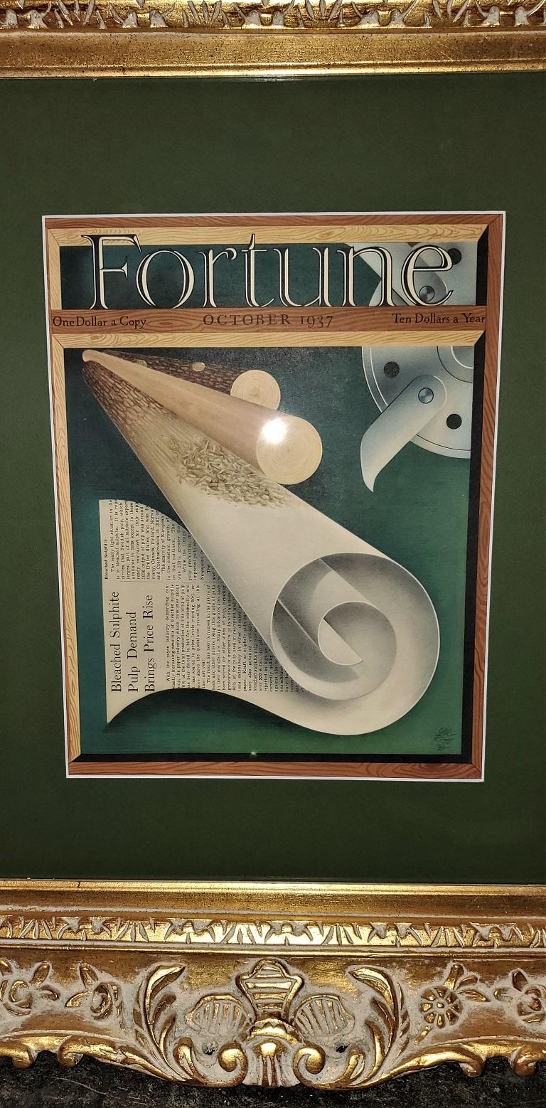 Art Deco Fortune Magazine Cover, October 1937 In Good Condition For Sale In Dallas, TX