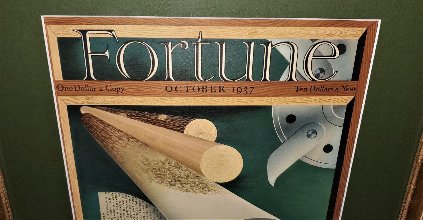 20th Century Art Deco Fortune Magazine Cover, October 1937 For Sale