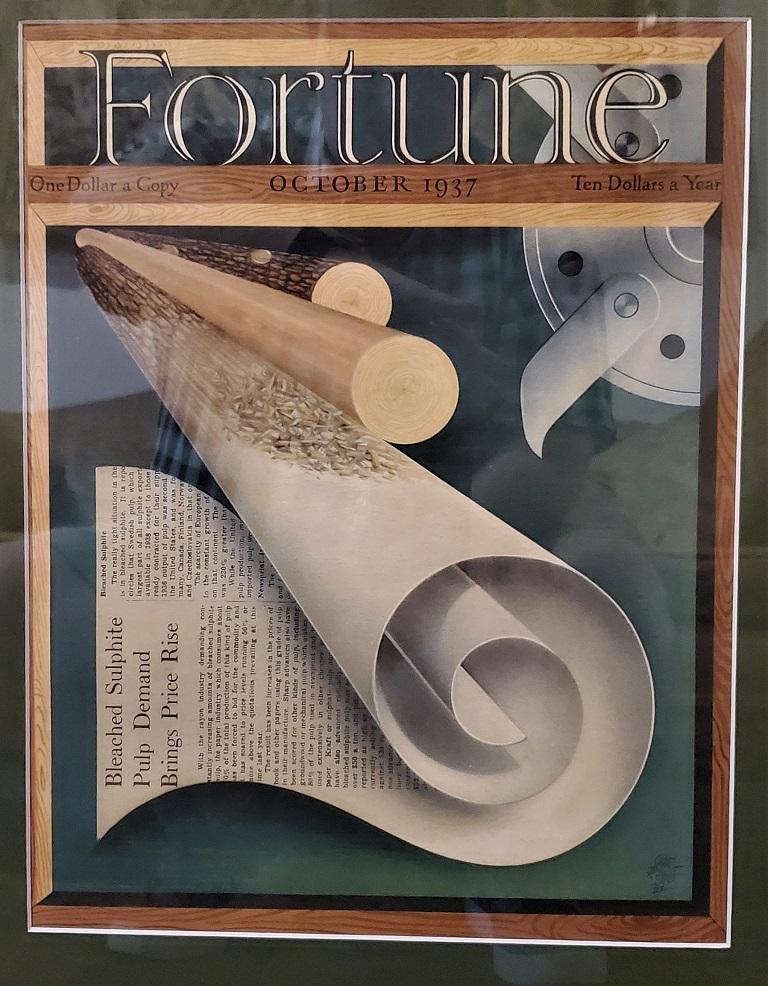 Papier Couverture du magazine Fortune Art Déco, octobre 1937 en vente