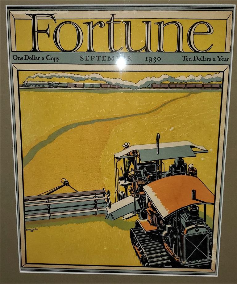 Art déco Couvercle du magazine Fortune Art Déco, septembre 1930 en vente