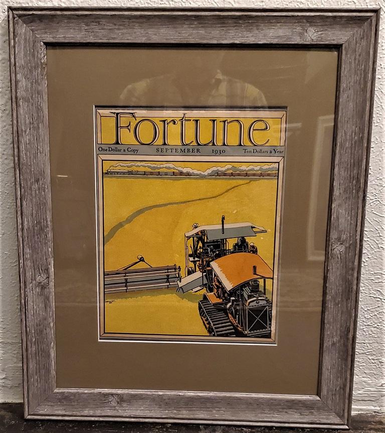 Gravé Couvercle du magazine Fortune Art Déco, septembre 1930 en vente