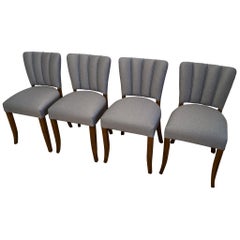 Art Deco Four Chairs J. Halabala .