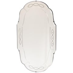 Art Deco Frameless Mirror