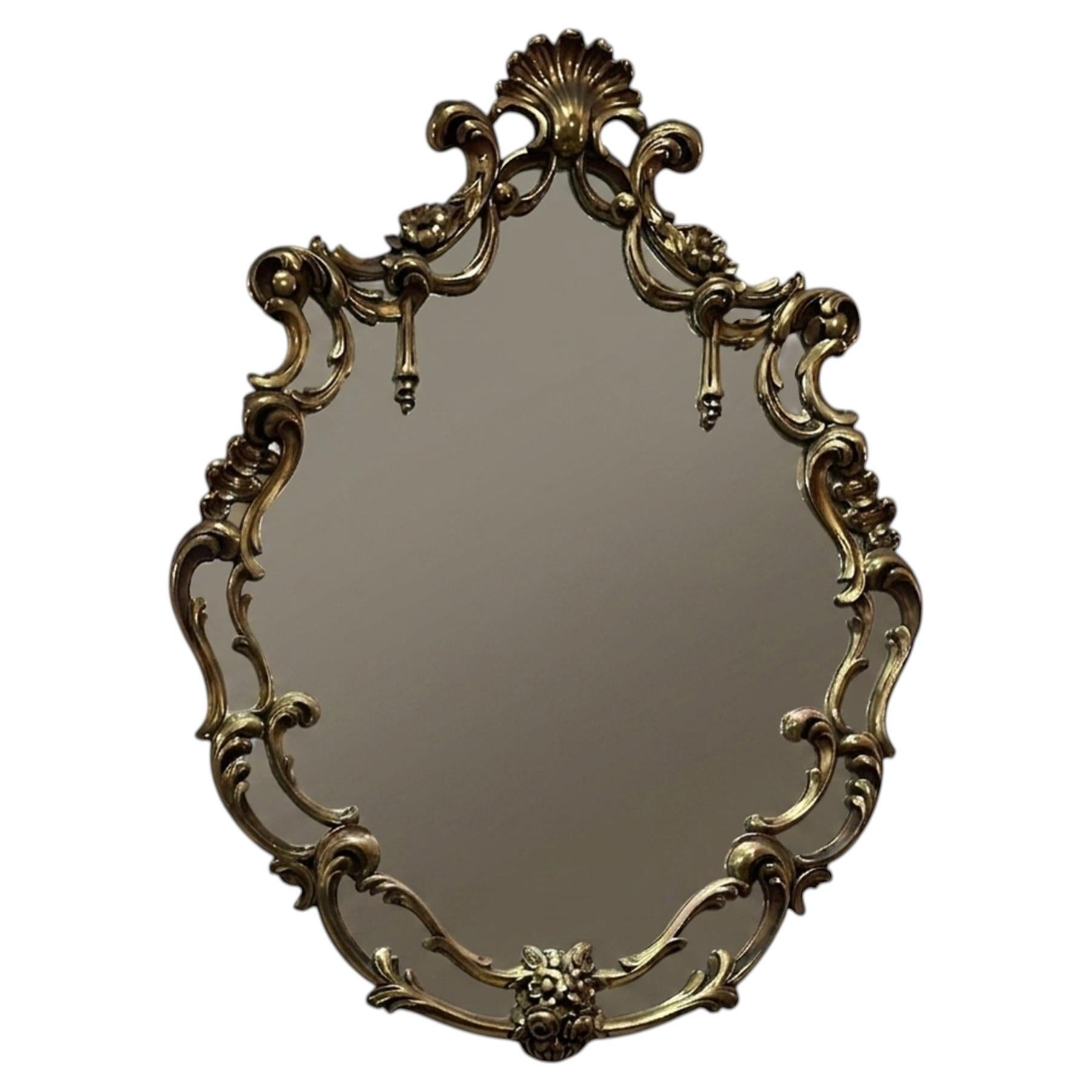 Art Deco France, Wood gilded with gold leaf and Mirror, 1900