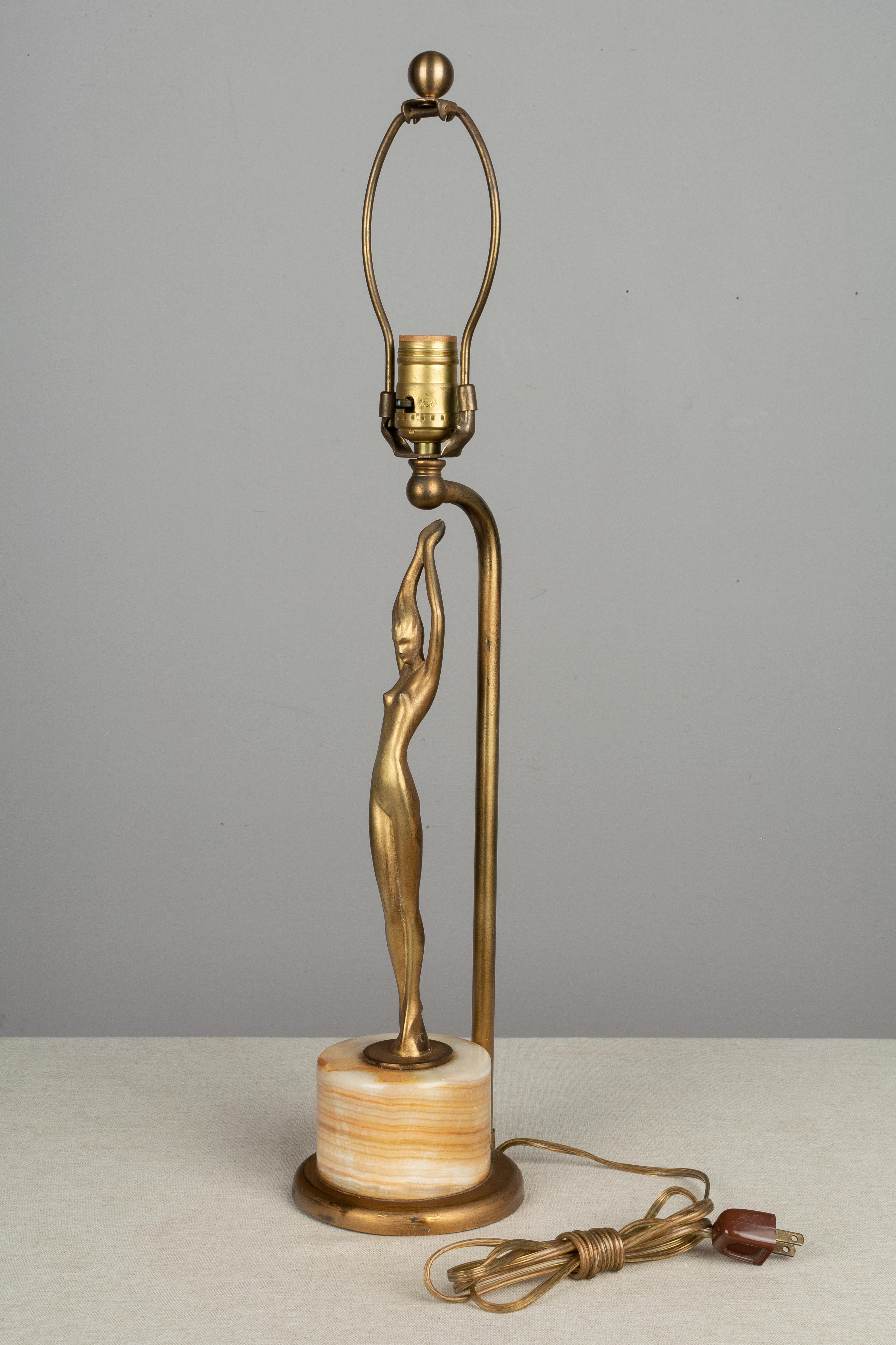 Art Deco Frankart Nude Figural Table Lamp 3