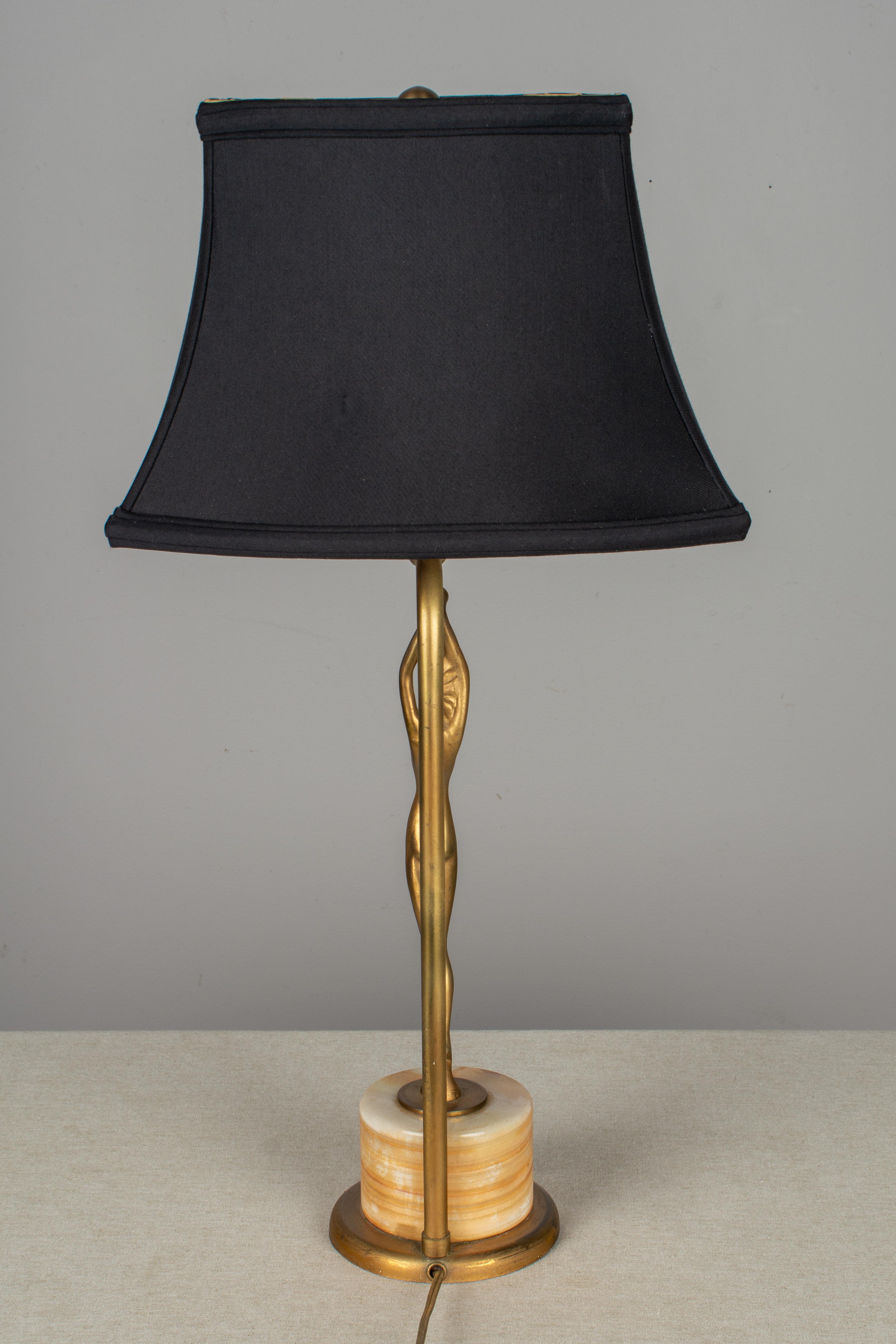 American Art Deco Frankart Nude Figural Table Lamp