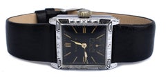 Art Deco Franklin Bulova 14k White Gold Filled Gents Watch, Serviced, c1928