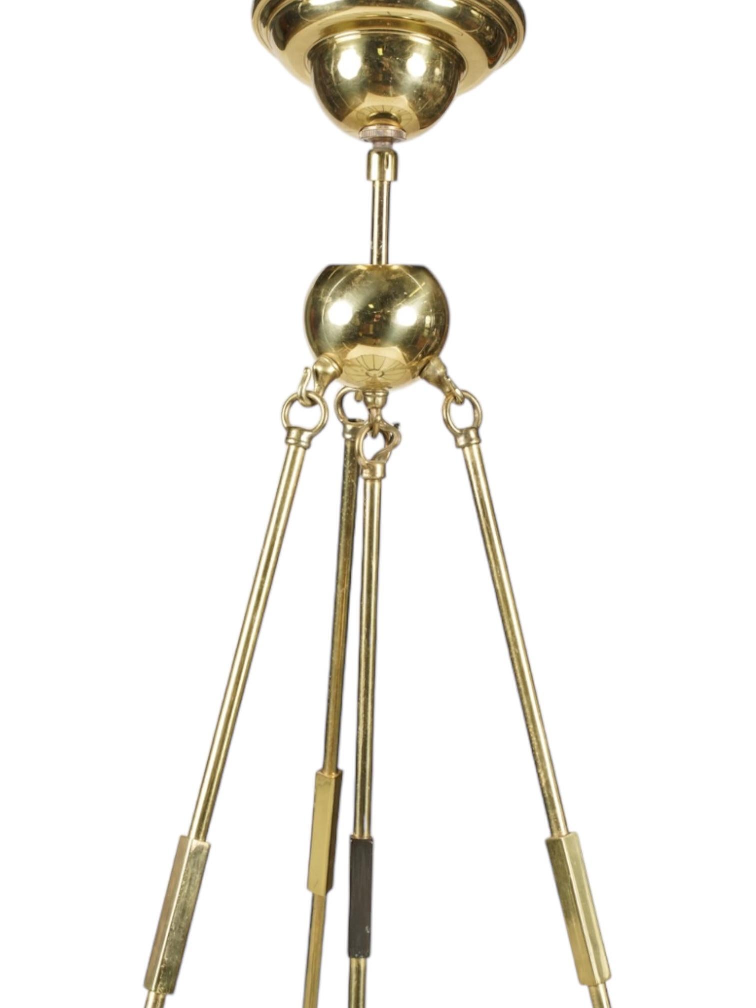 American Art Deco Fredrick Ramond Chandelier