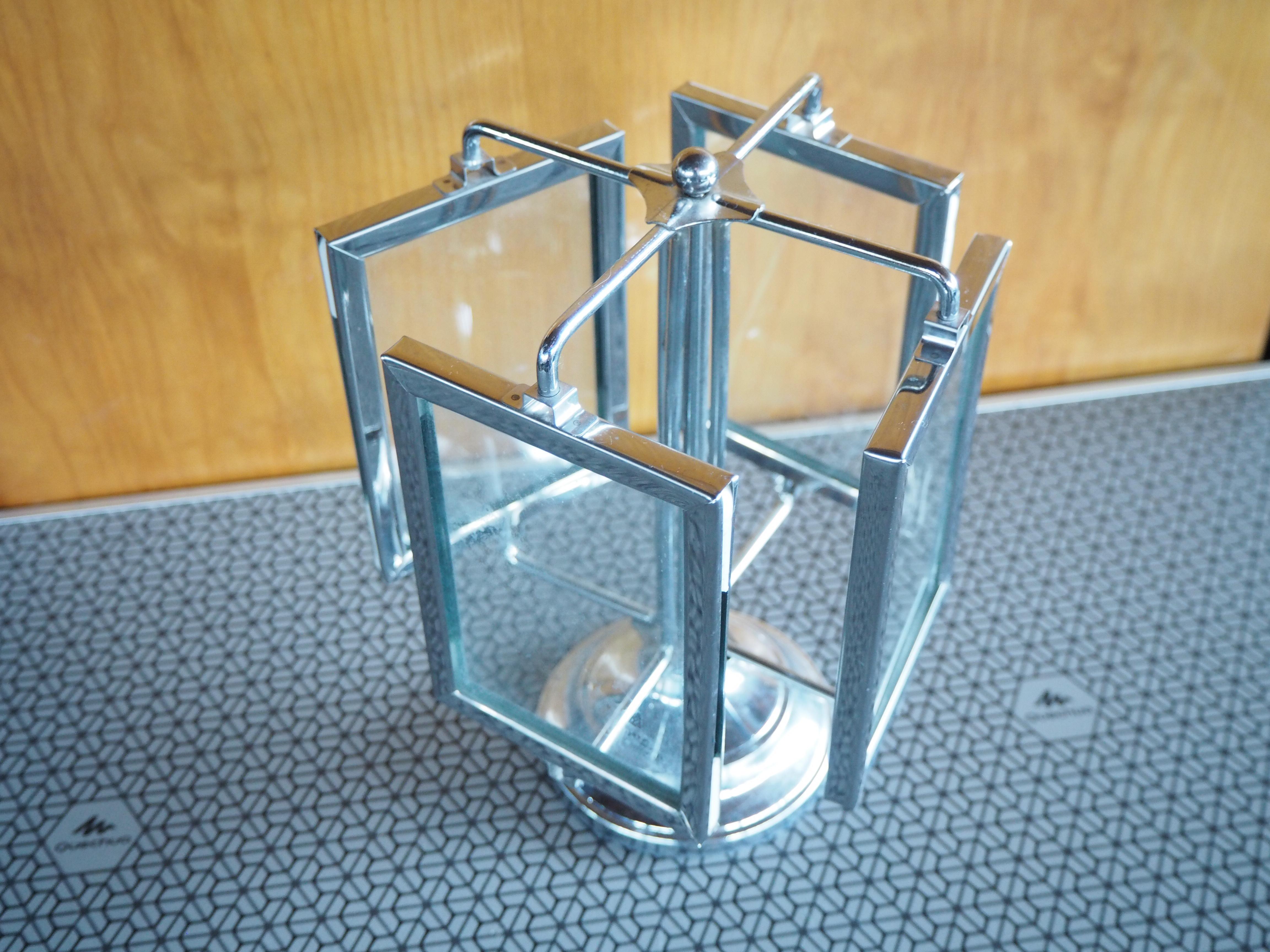 20ième siècle Cadre photo Art déco sur pied en chrome, années 1930 en vente