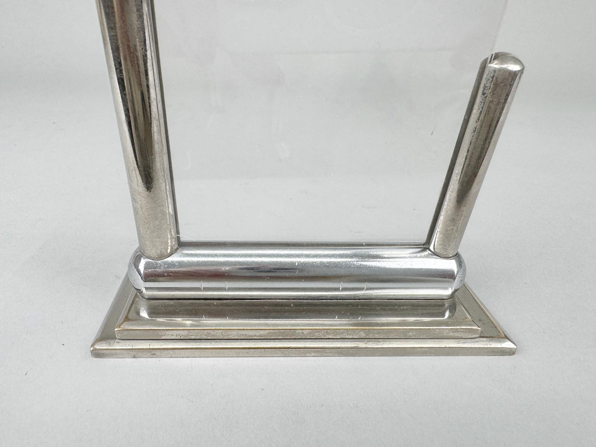 Art Deco Free Standing Chrome Picture Frame, 1930s 3