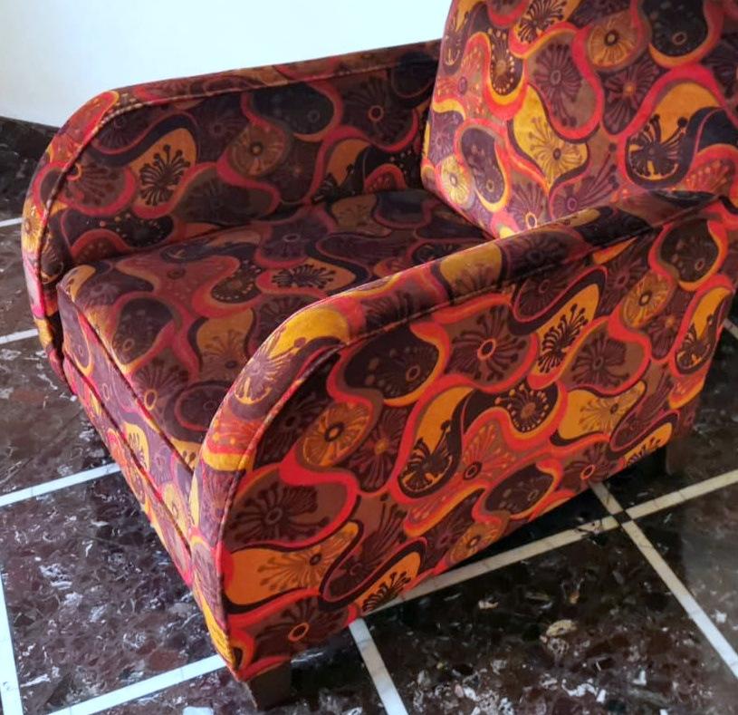Art Deco French Armchair With Gobelin Fabric 1