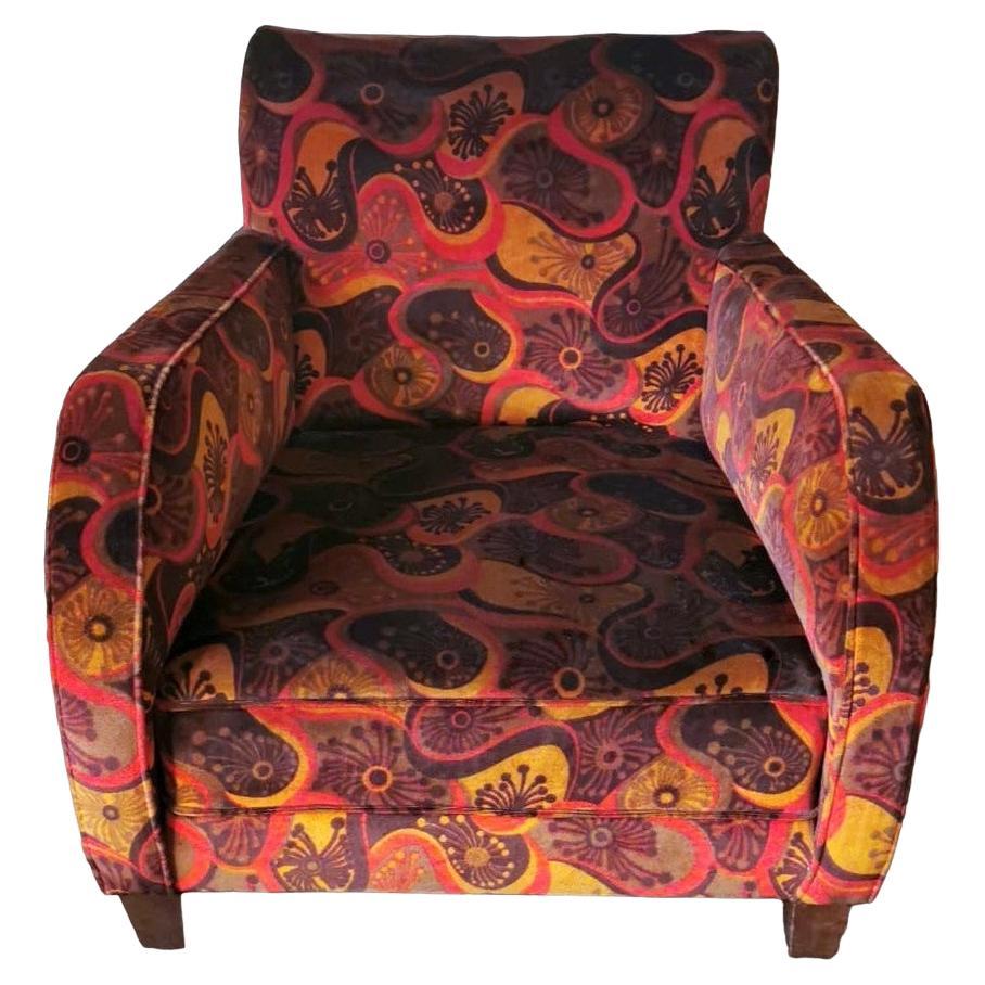 Art Deco French Armchair With Gobelin Fabric