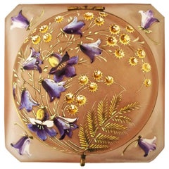 Art Deco French Art Glass Bombonierre Box