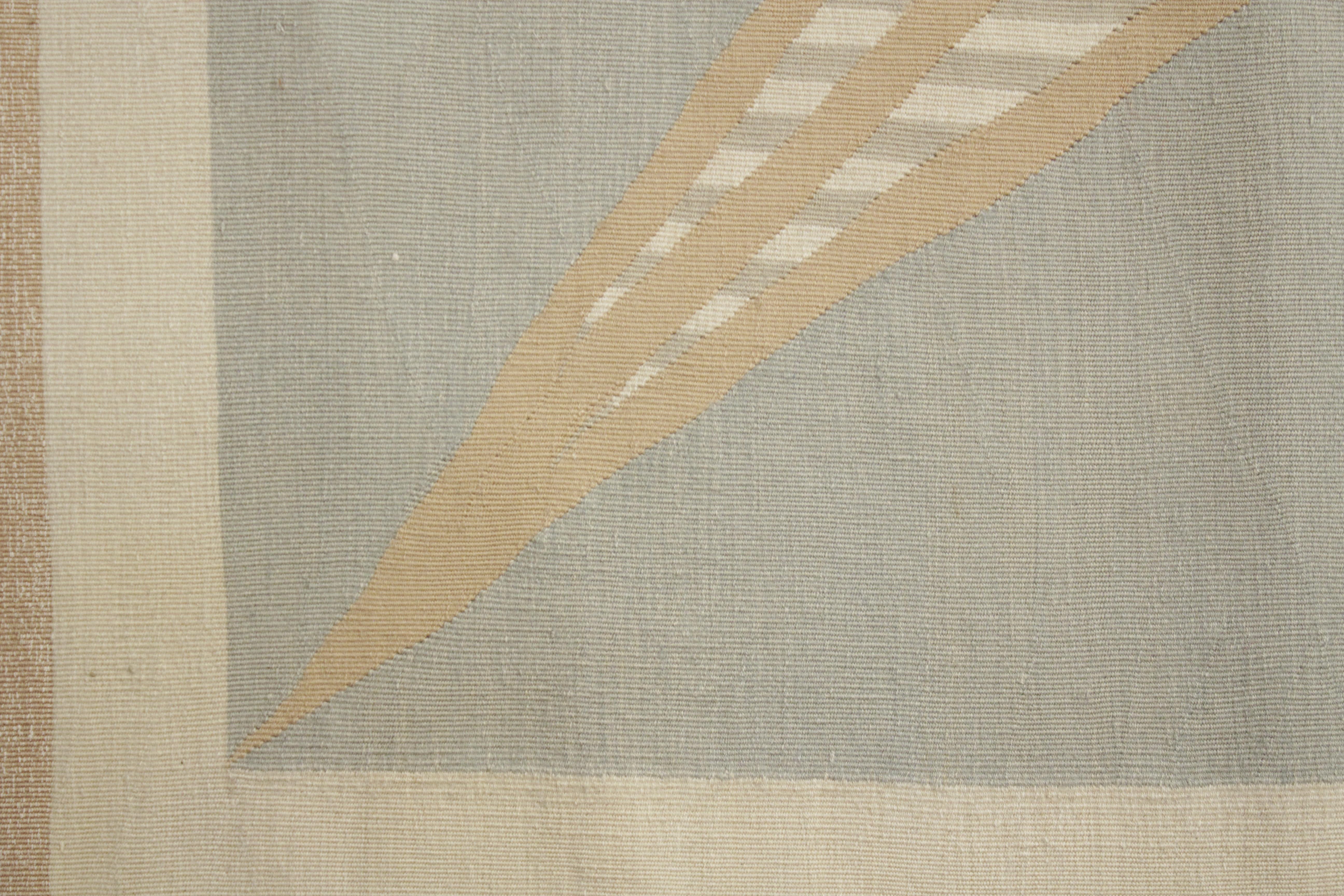 Hand-Woven Art Deco French Aubusson by D.I.M. For Sale