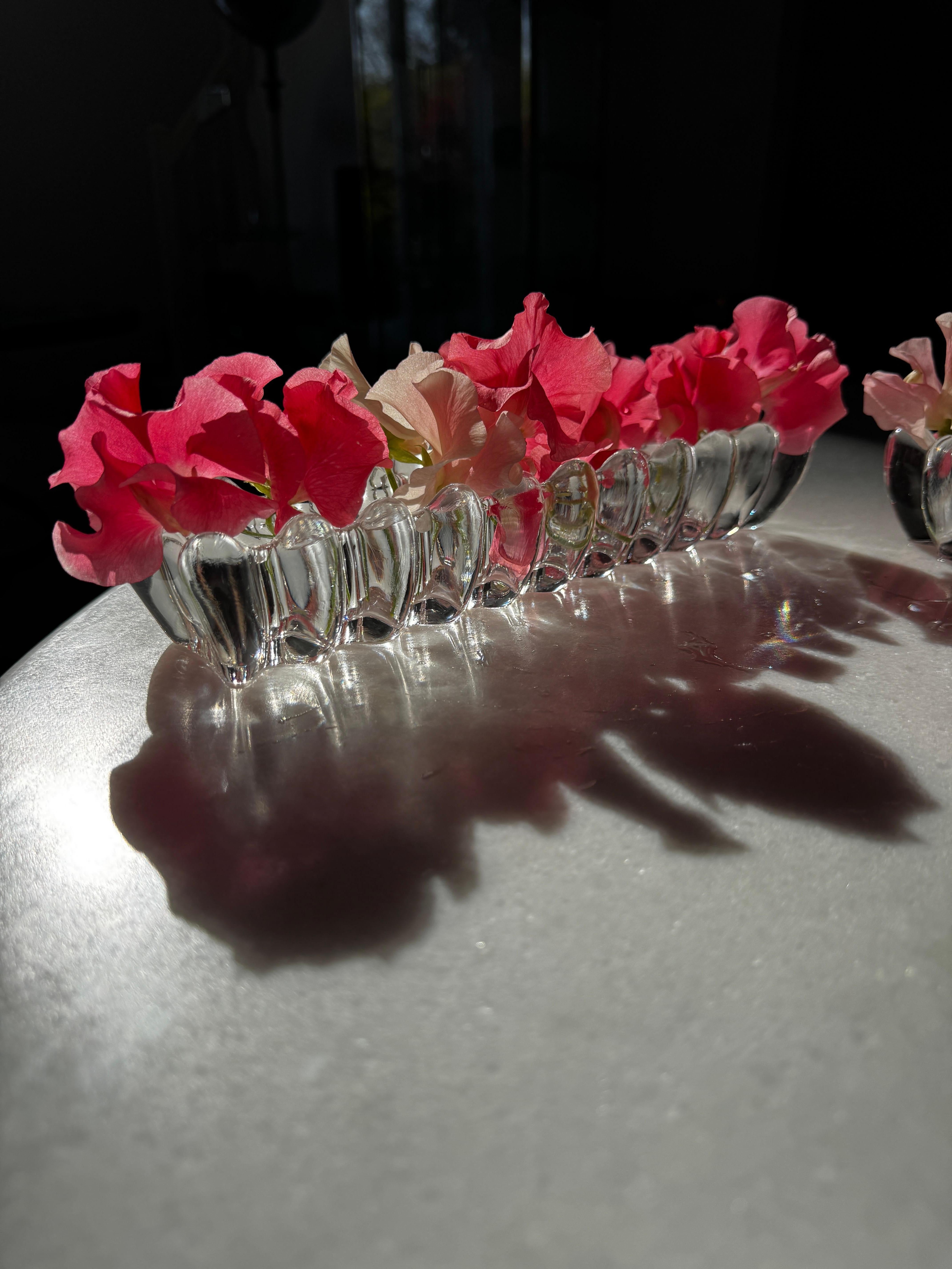 Art Deco French Bayel Crystal Centre Piece 8 Pieces 2 Candle Holders Circa 1925 13