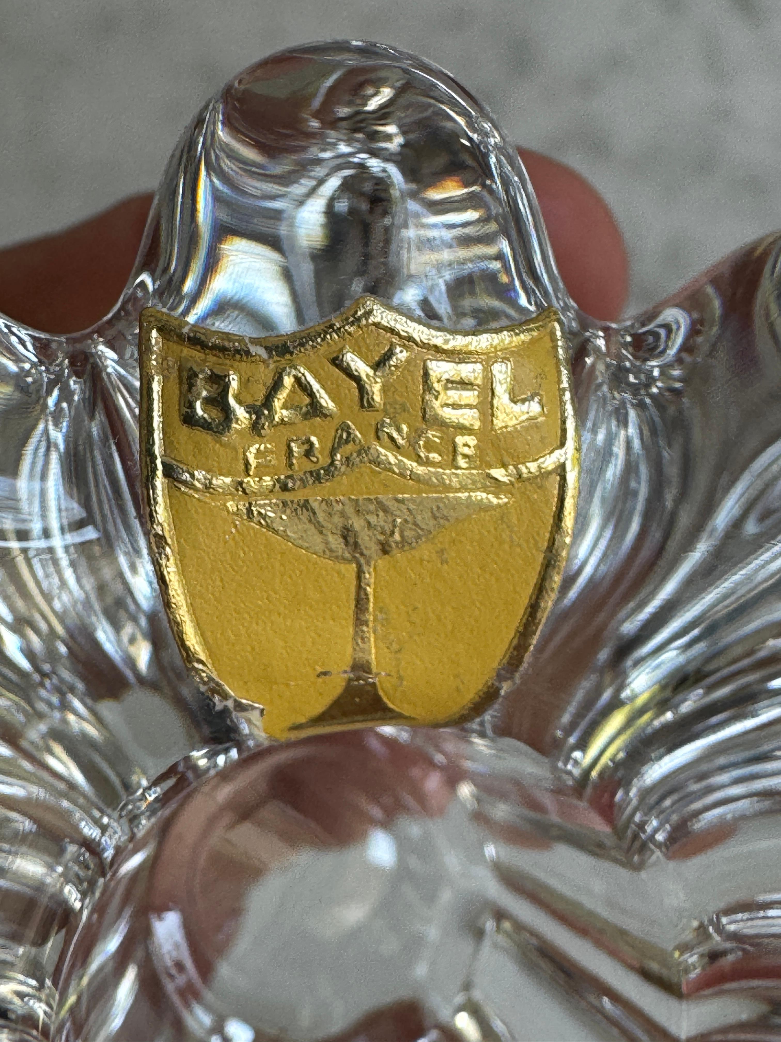 Art Deco French Bayel Crystal Centre Piece 8 Pieces 2 Candle Holders Circa 1925 10