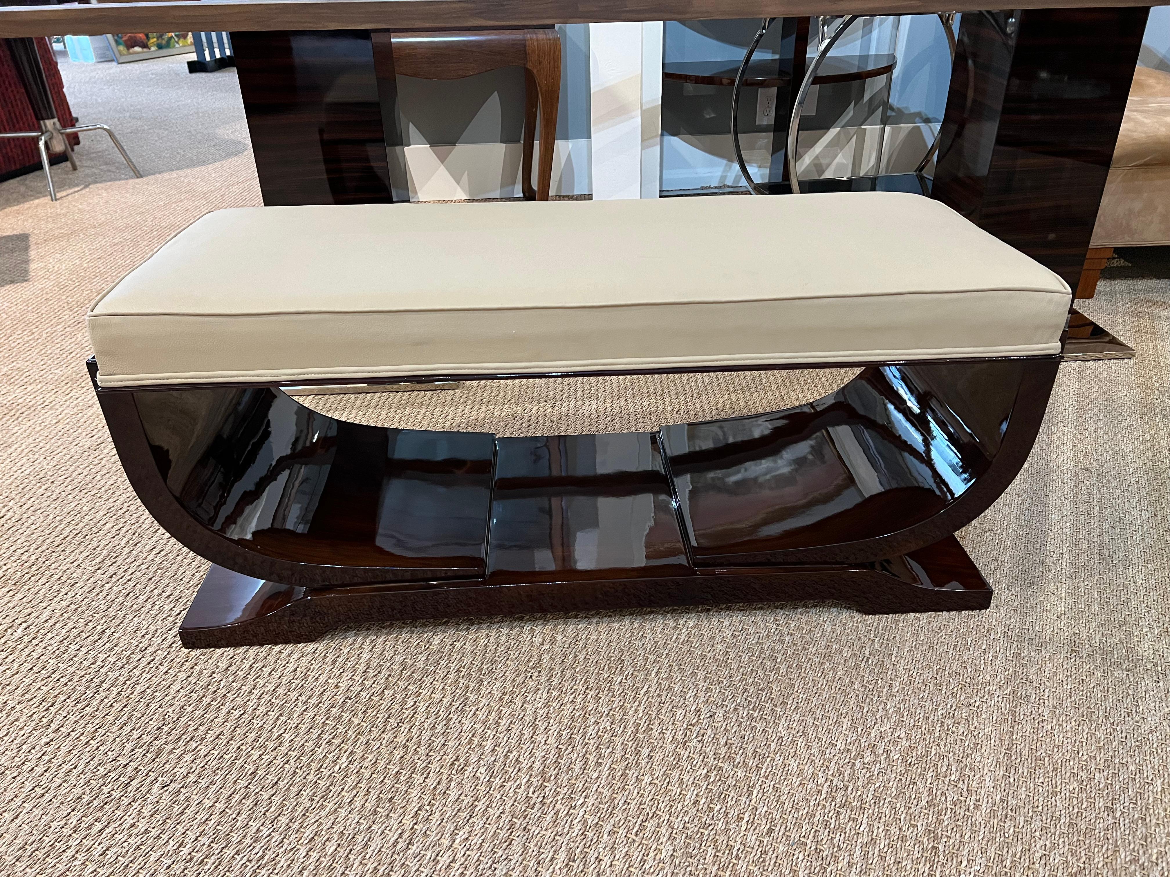 Art Deco French Bench In Excellent Condition For Sale In Houston, TX